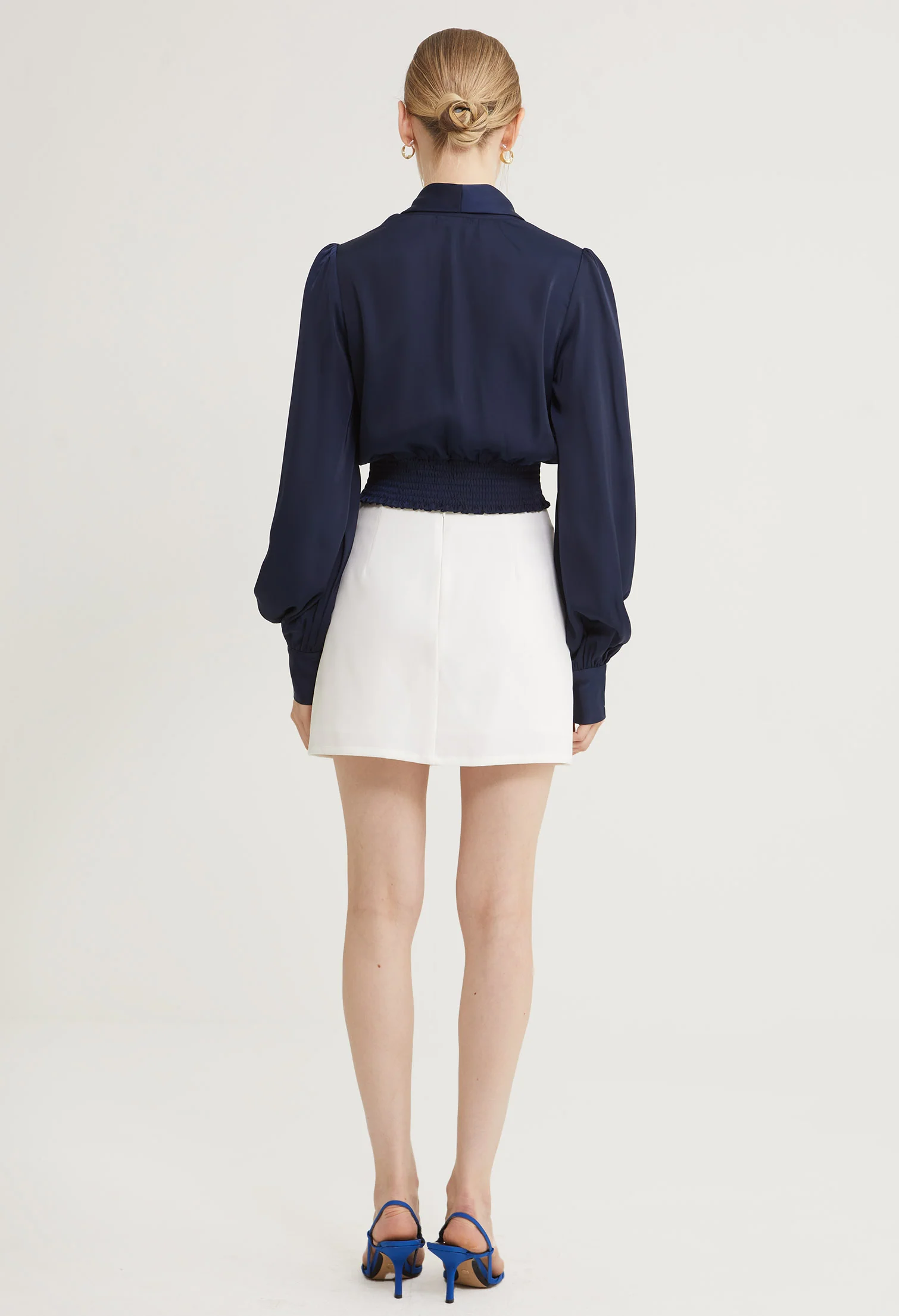 Satin Embrace Long Sleeves Blouse