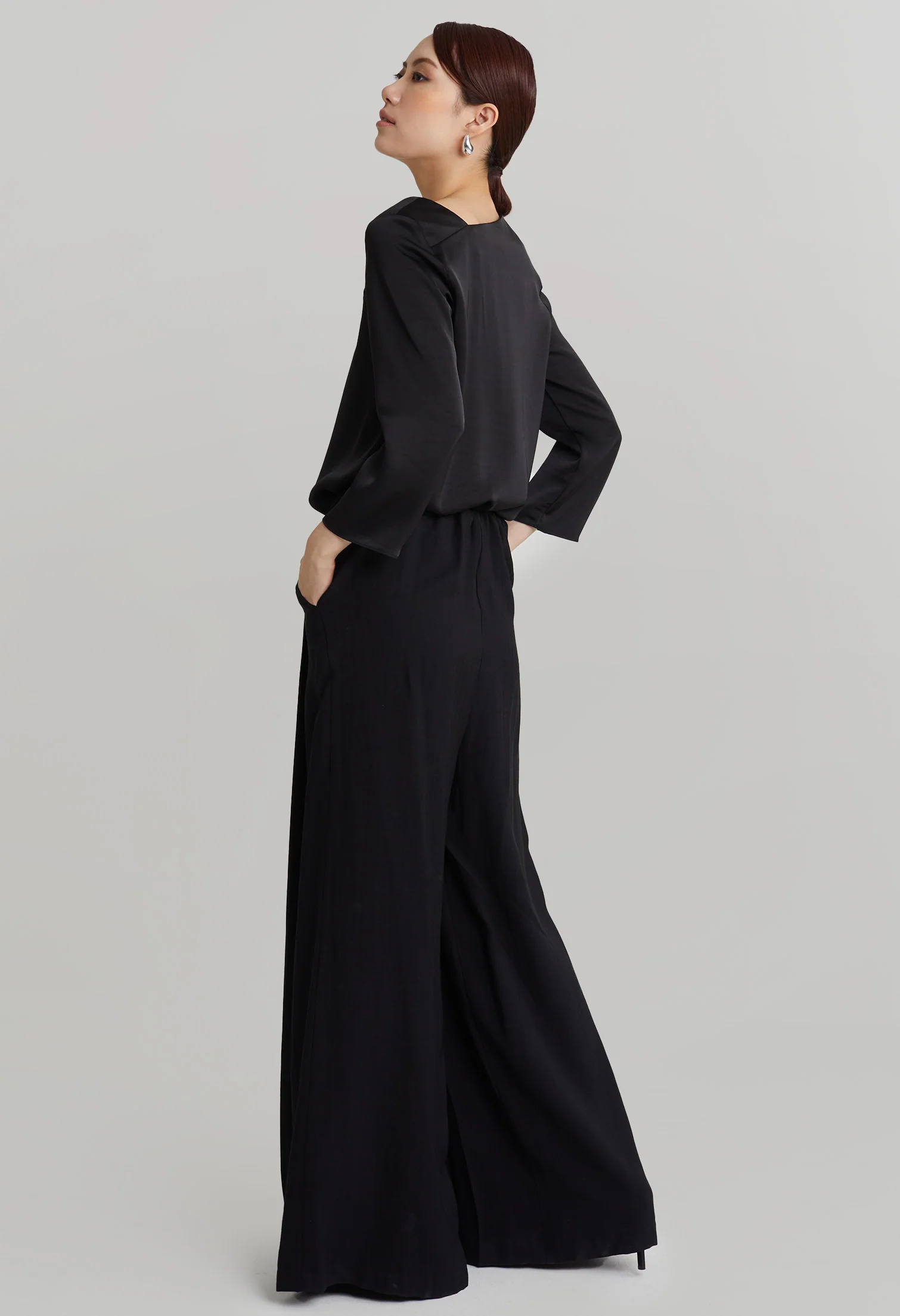 nichii X NURITA HARITH Front Pleated Fold Palazzo Pants