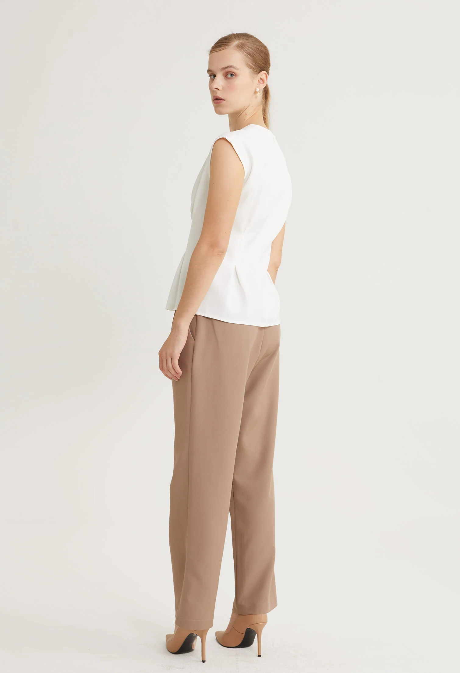 Modern Casual Capped Sleeves Top