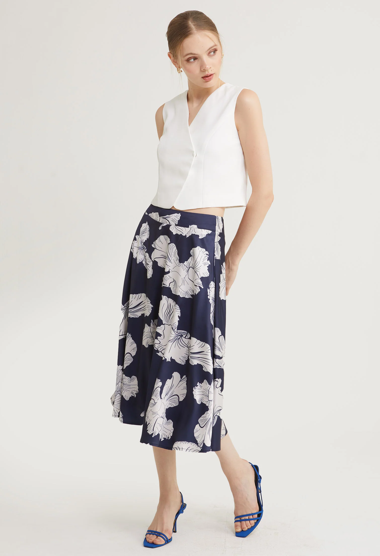 Sculpted Charm Sleeveless Top