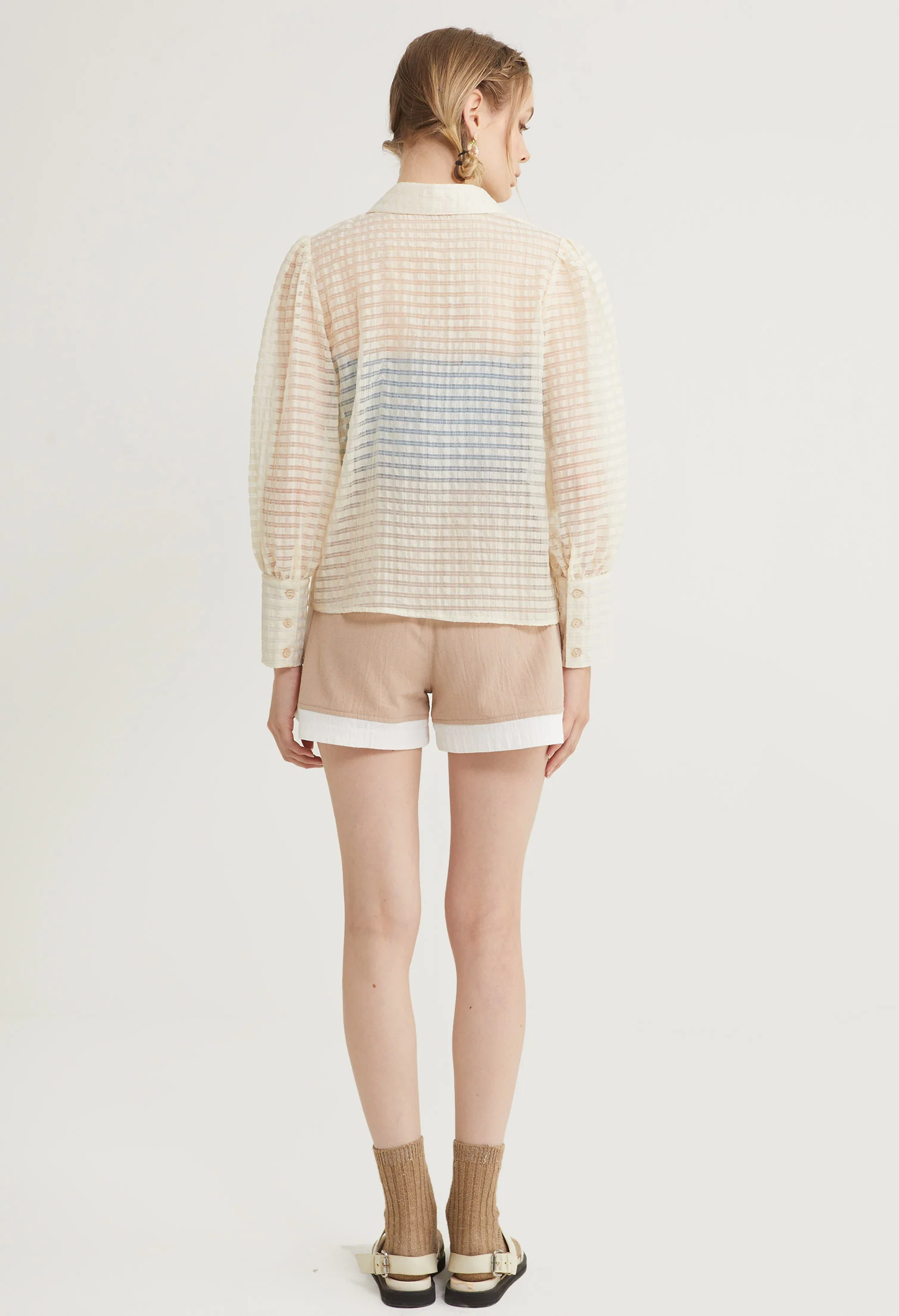 Sunset Sheer Long Sleeves Top