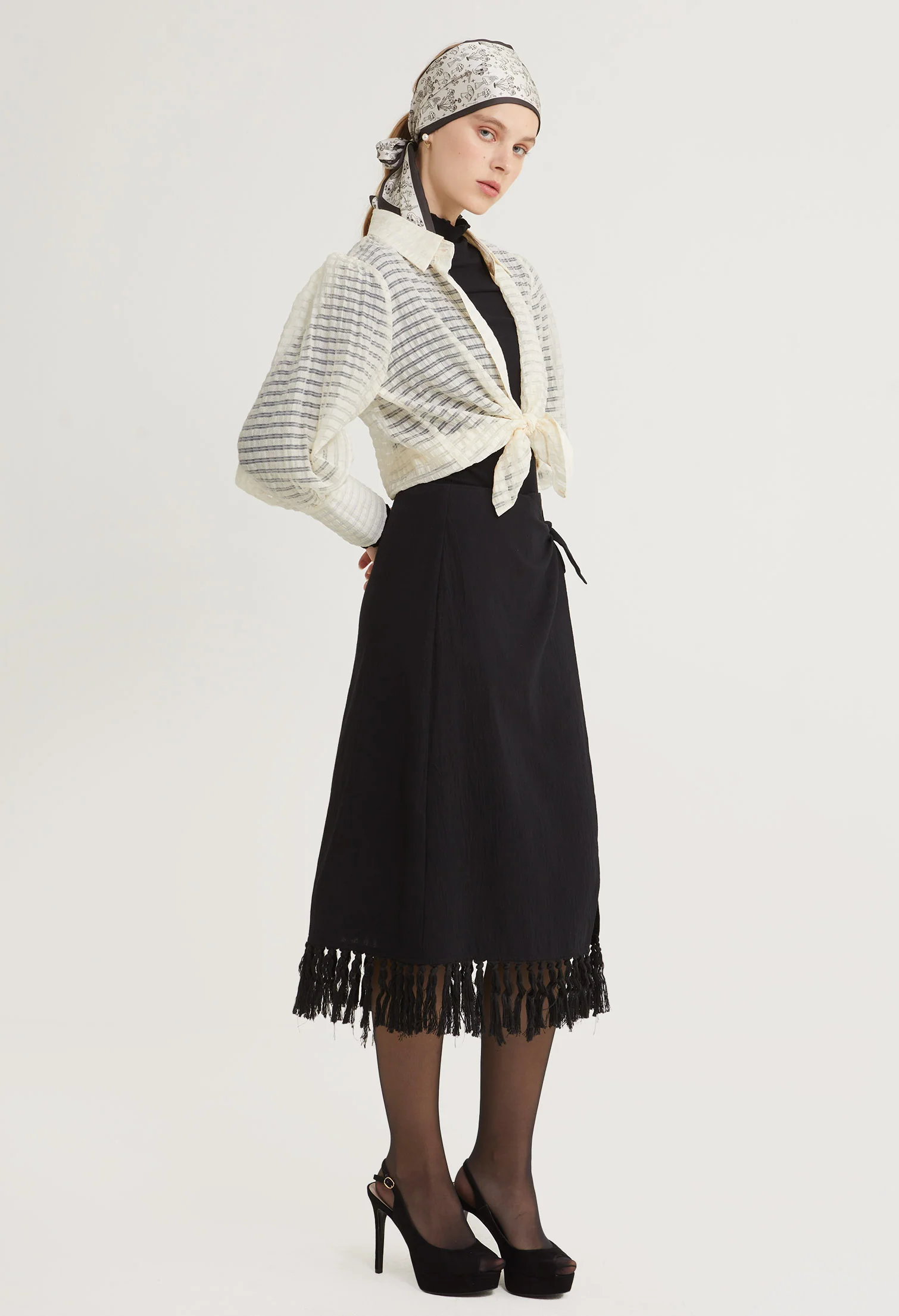 Sunset Sheer Long Sleeves Top