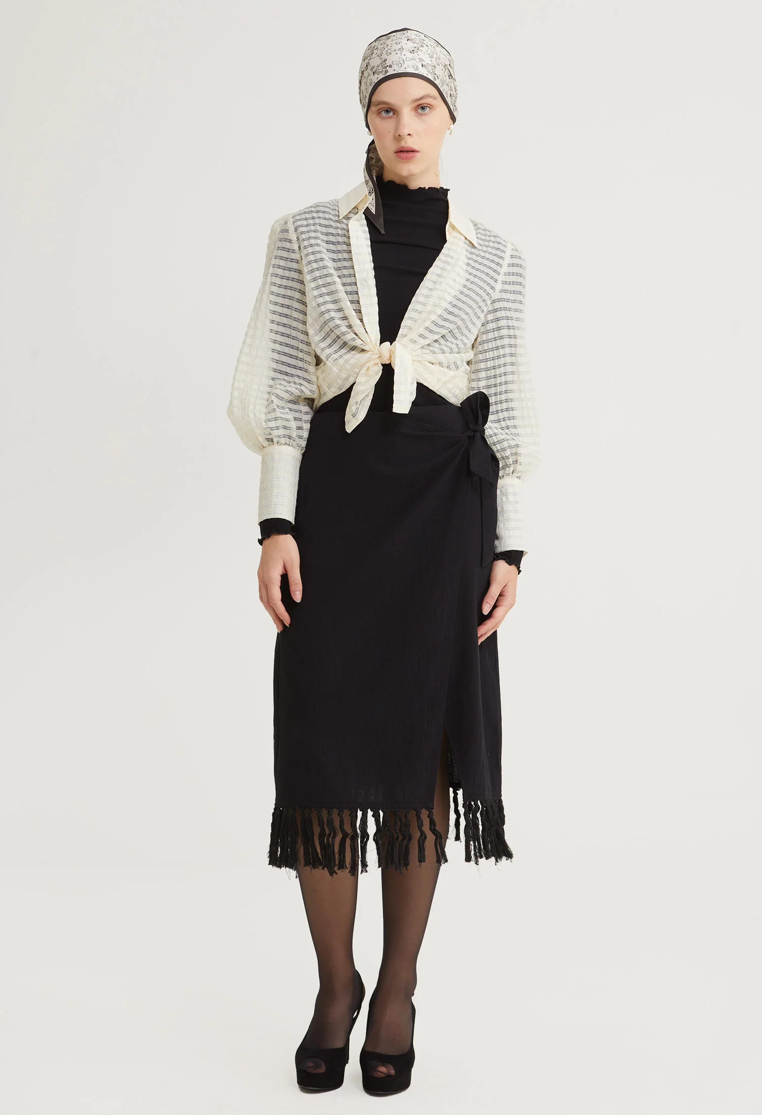 Sunset Sheer Long Sleeves Top