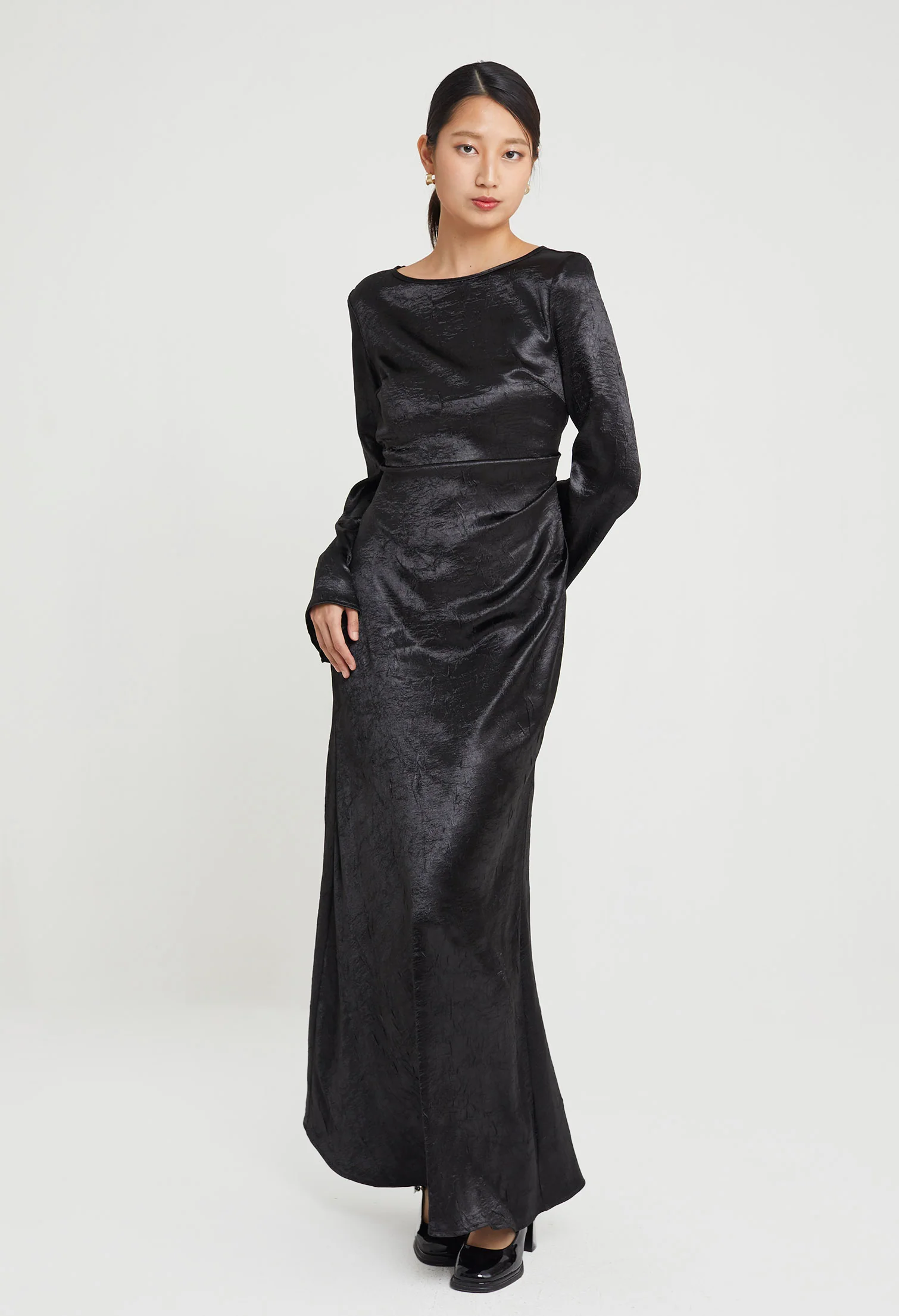 Chandelier Satin Maxi Dress