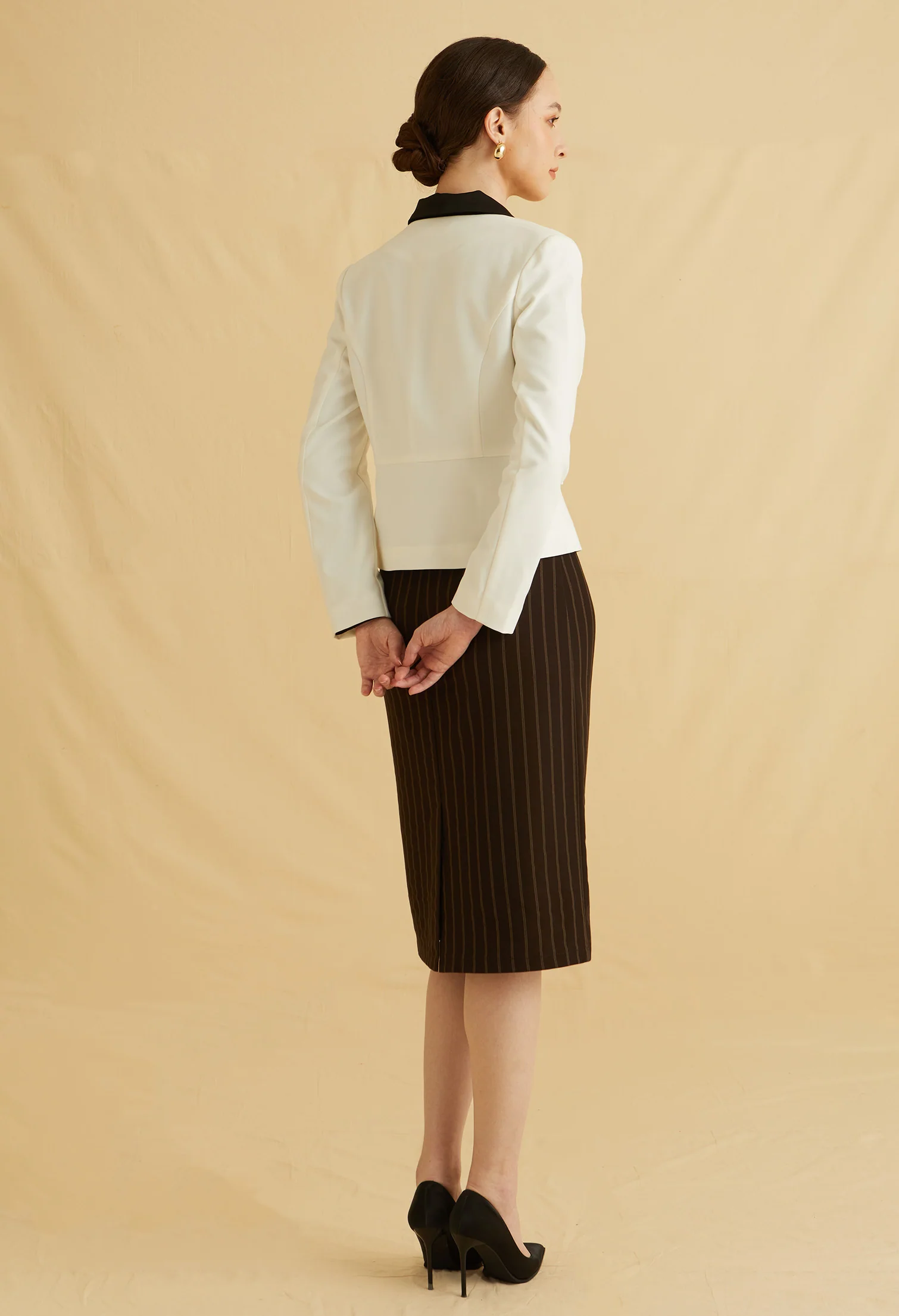 Soft Sculpted Collarless Jacket