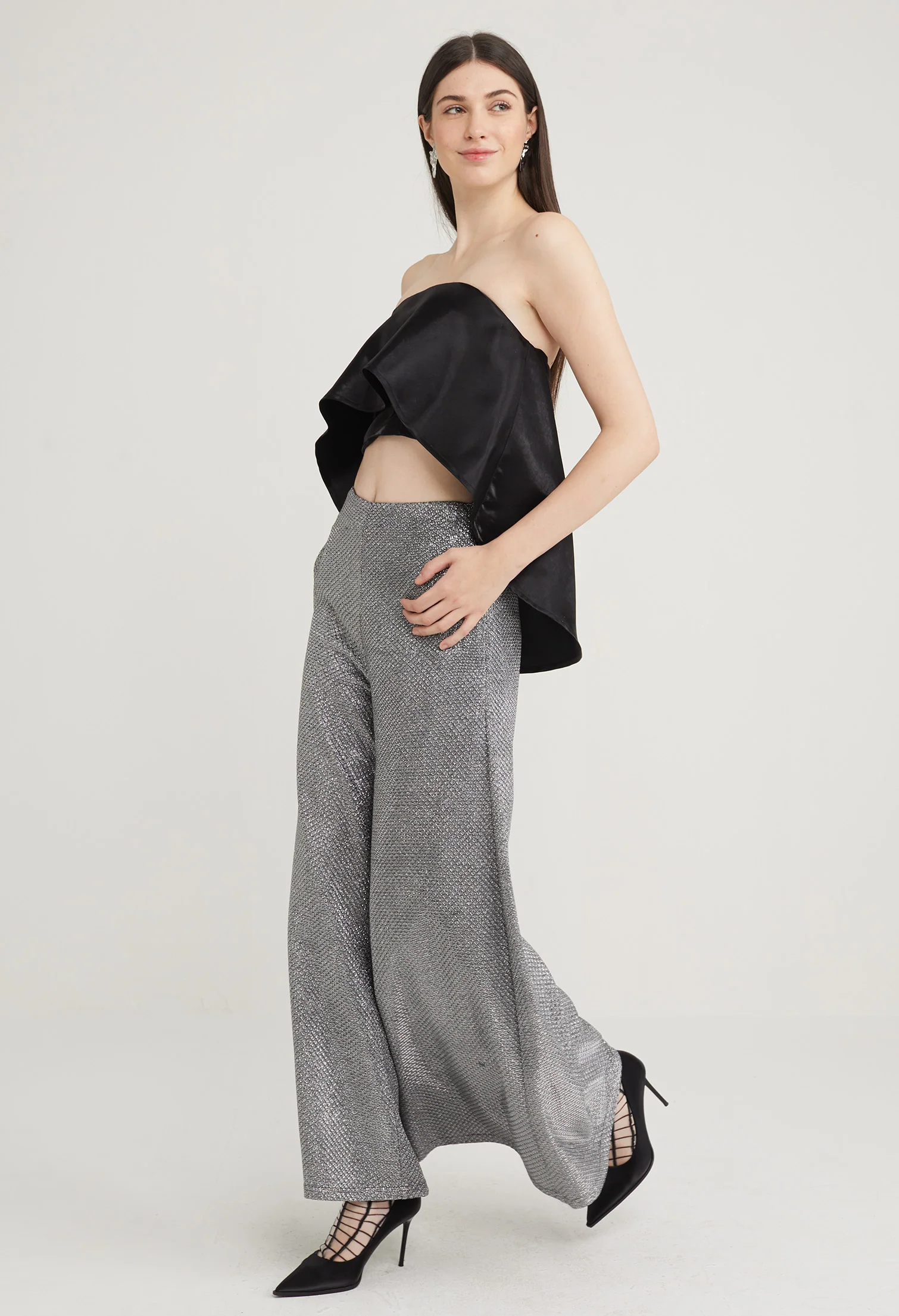 Glitter Spotlight Party Palazzo Pants
