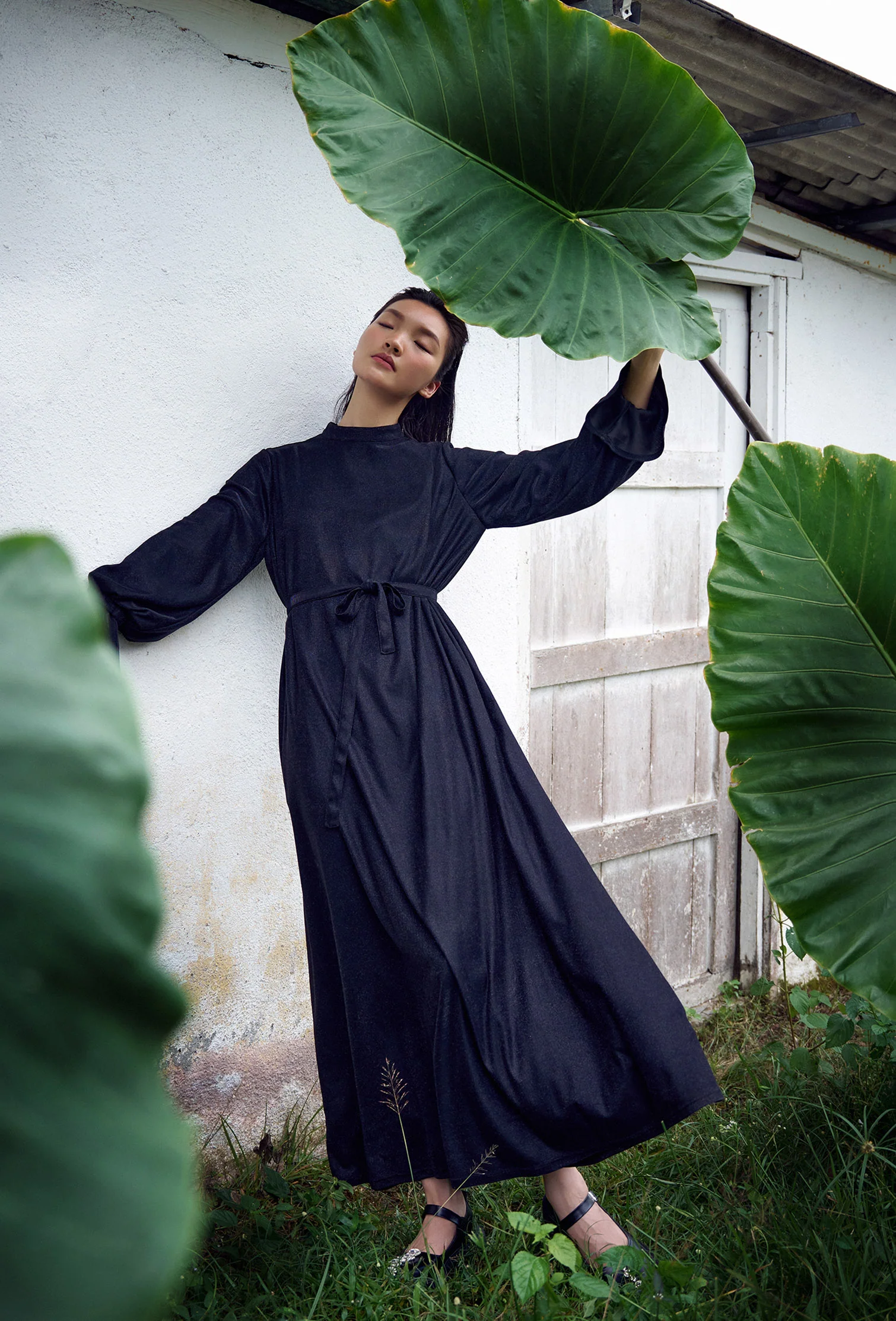 Starlight Petal Sleeve Maxi Dress