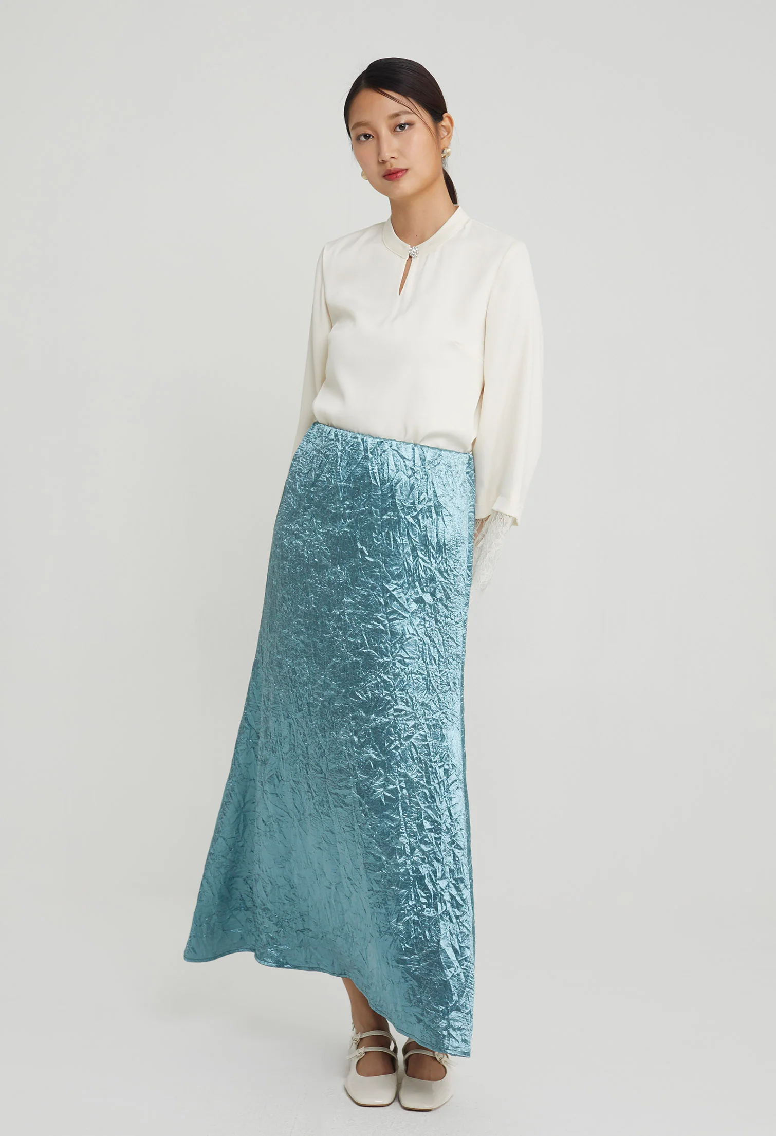 Jade Luxy Satin Maxi Skirt