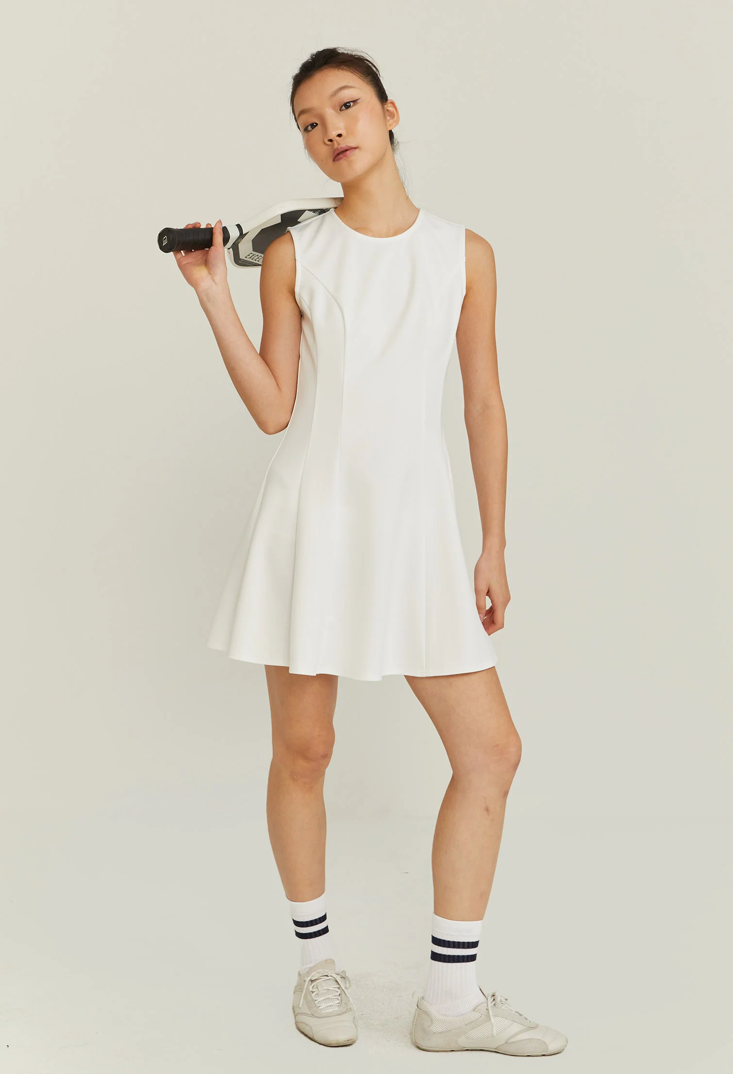 Sleeveless Flared Skater Dress