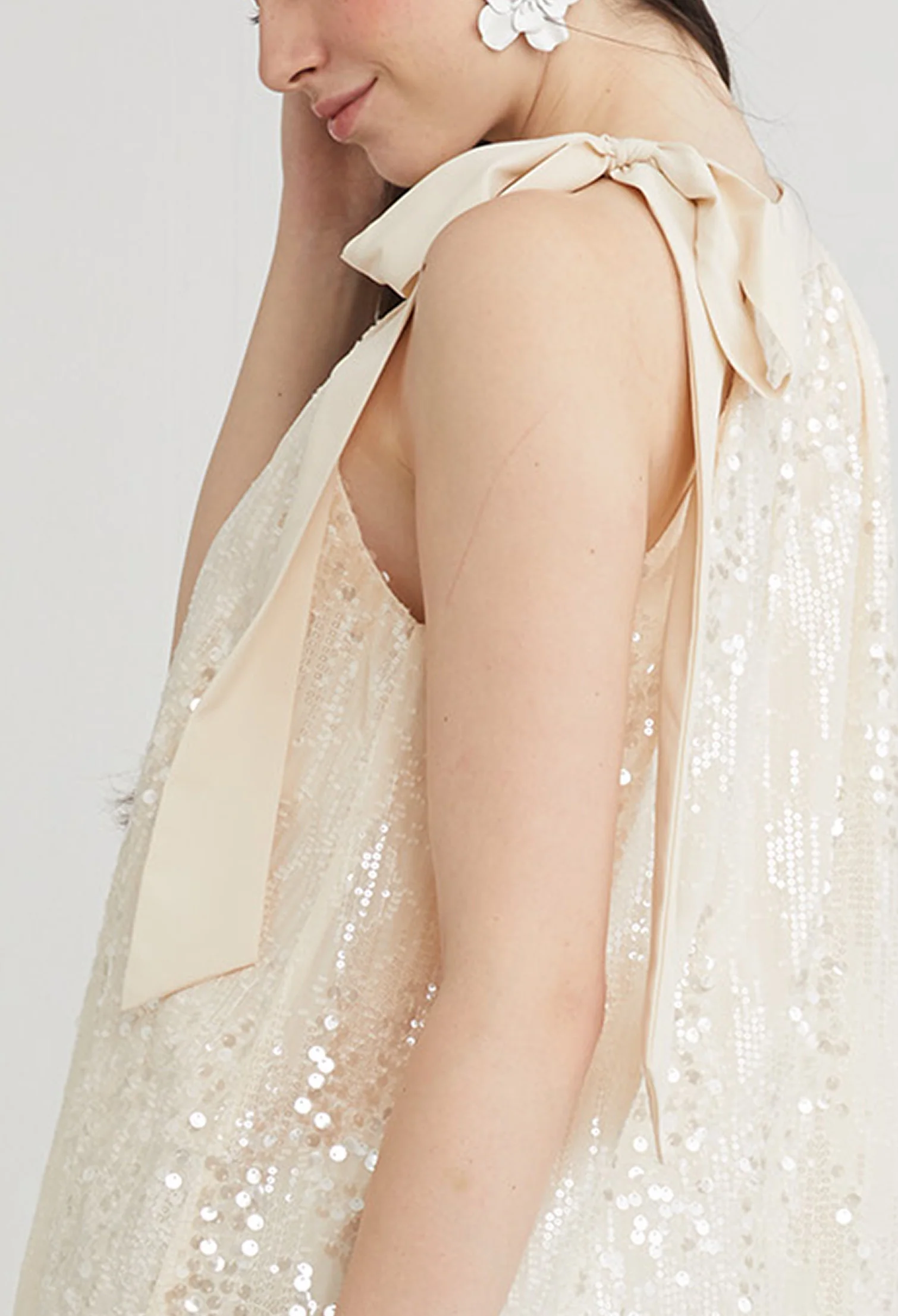 Sequin 80's Halter Dress