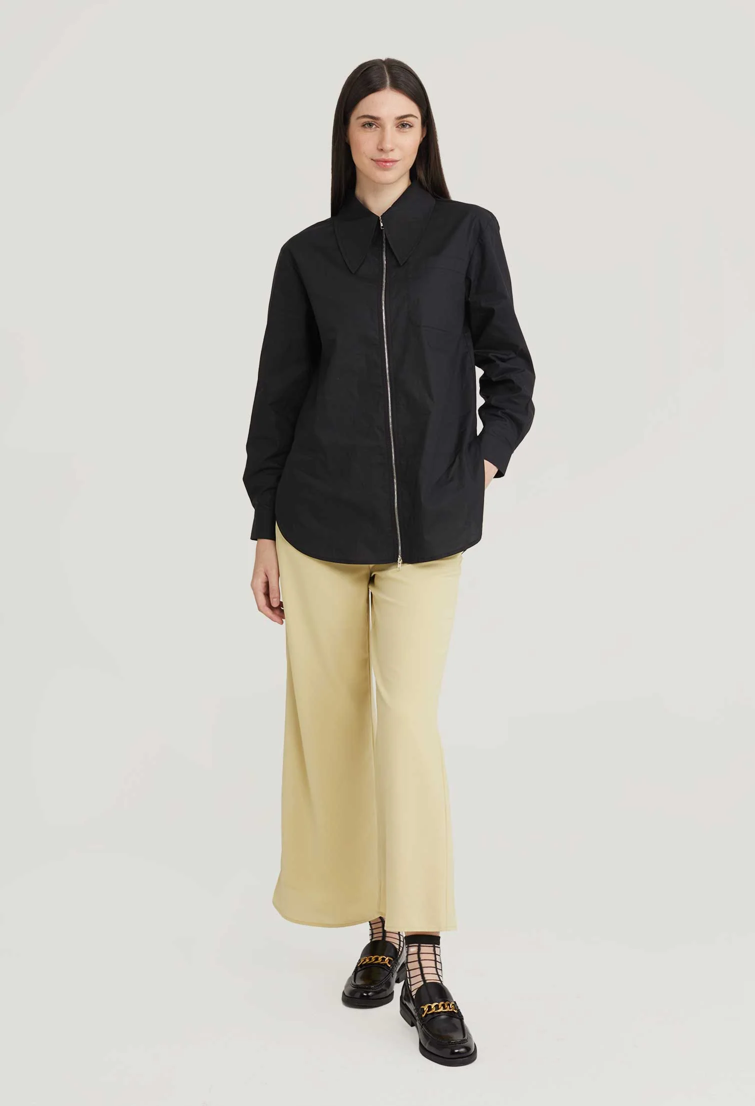 Jennie Zipper Long Blouse