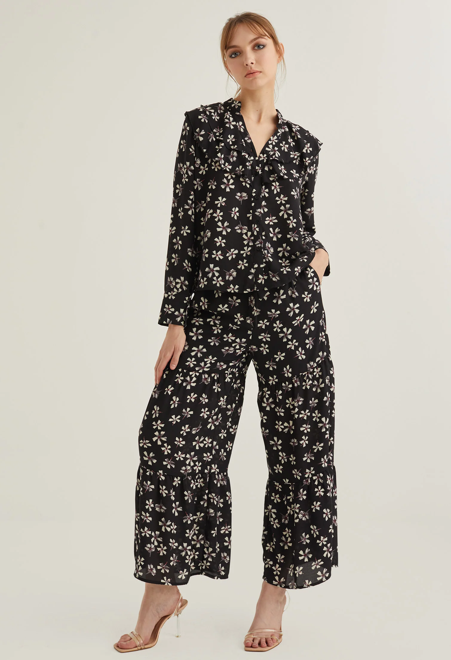 Blooming Petals Palazzo Pants