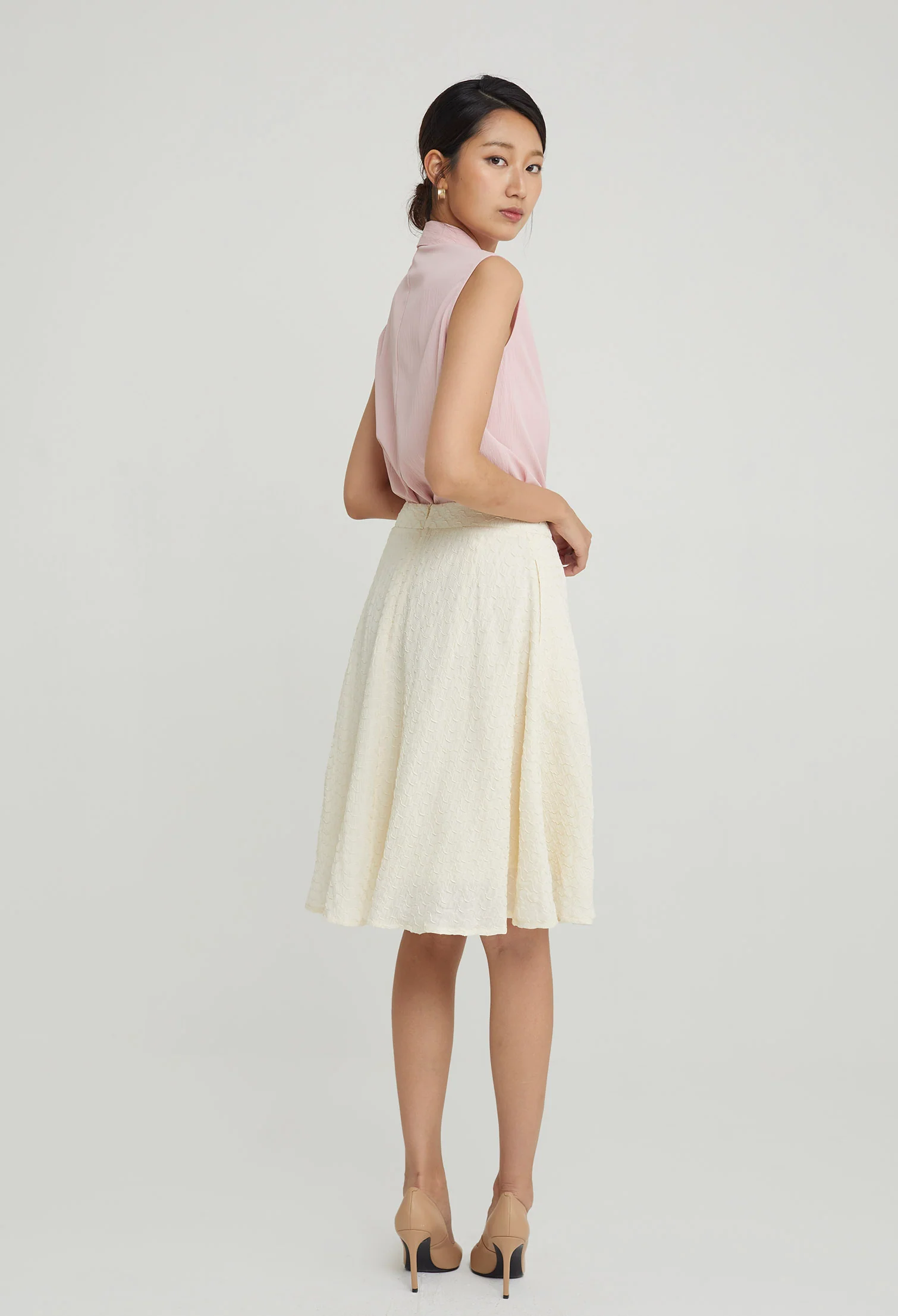 Wavy Bliss Midi Skirt
