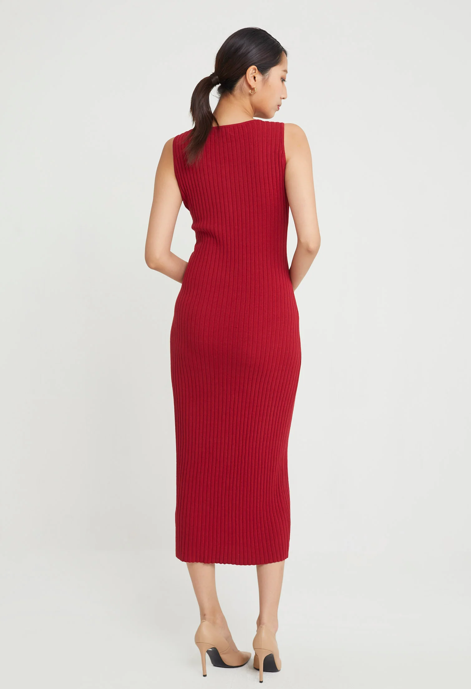 Everyday Button Bodycon Dress