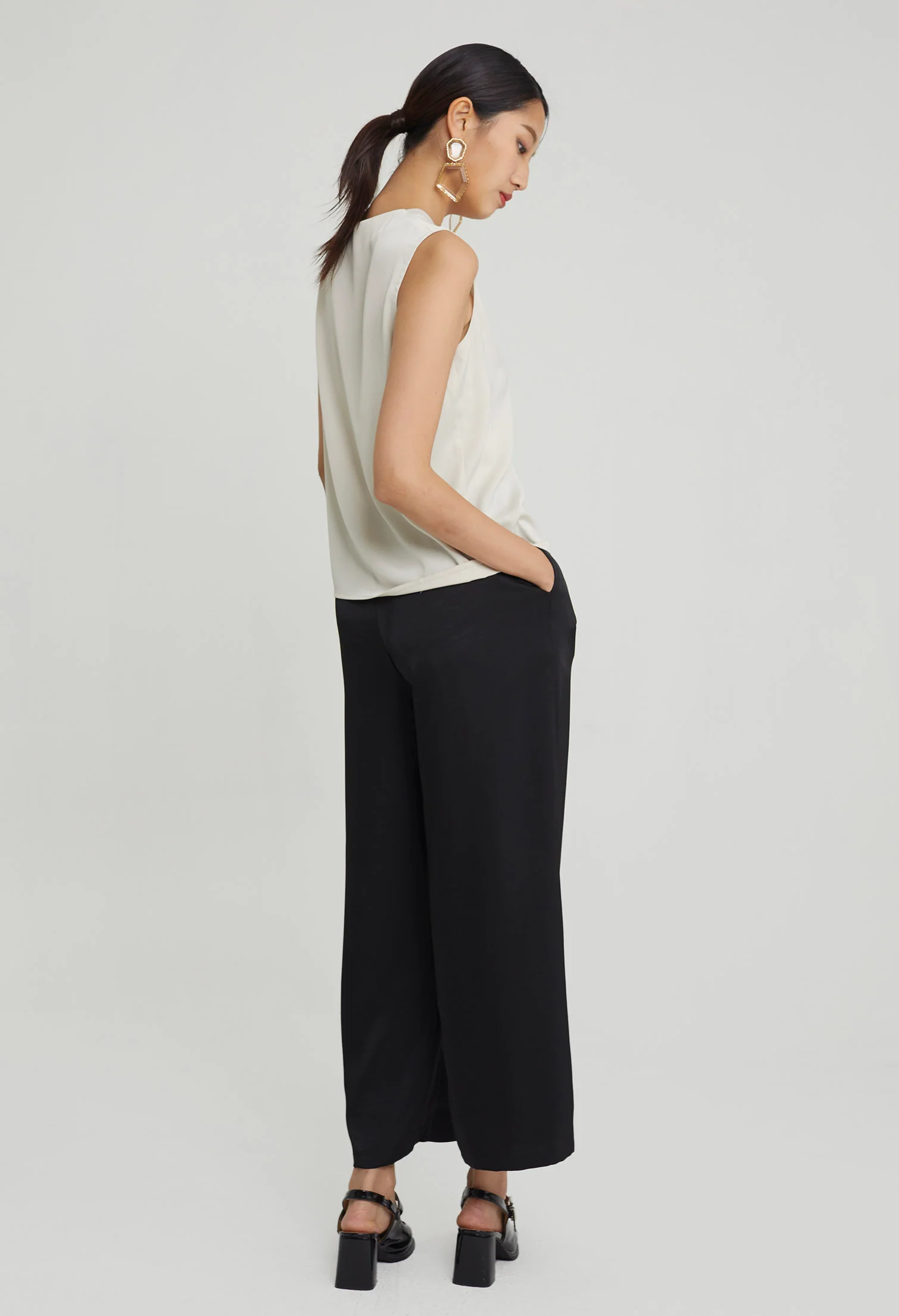 Duchess Satin Slip-On Top