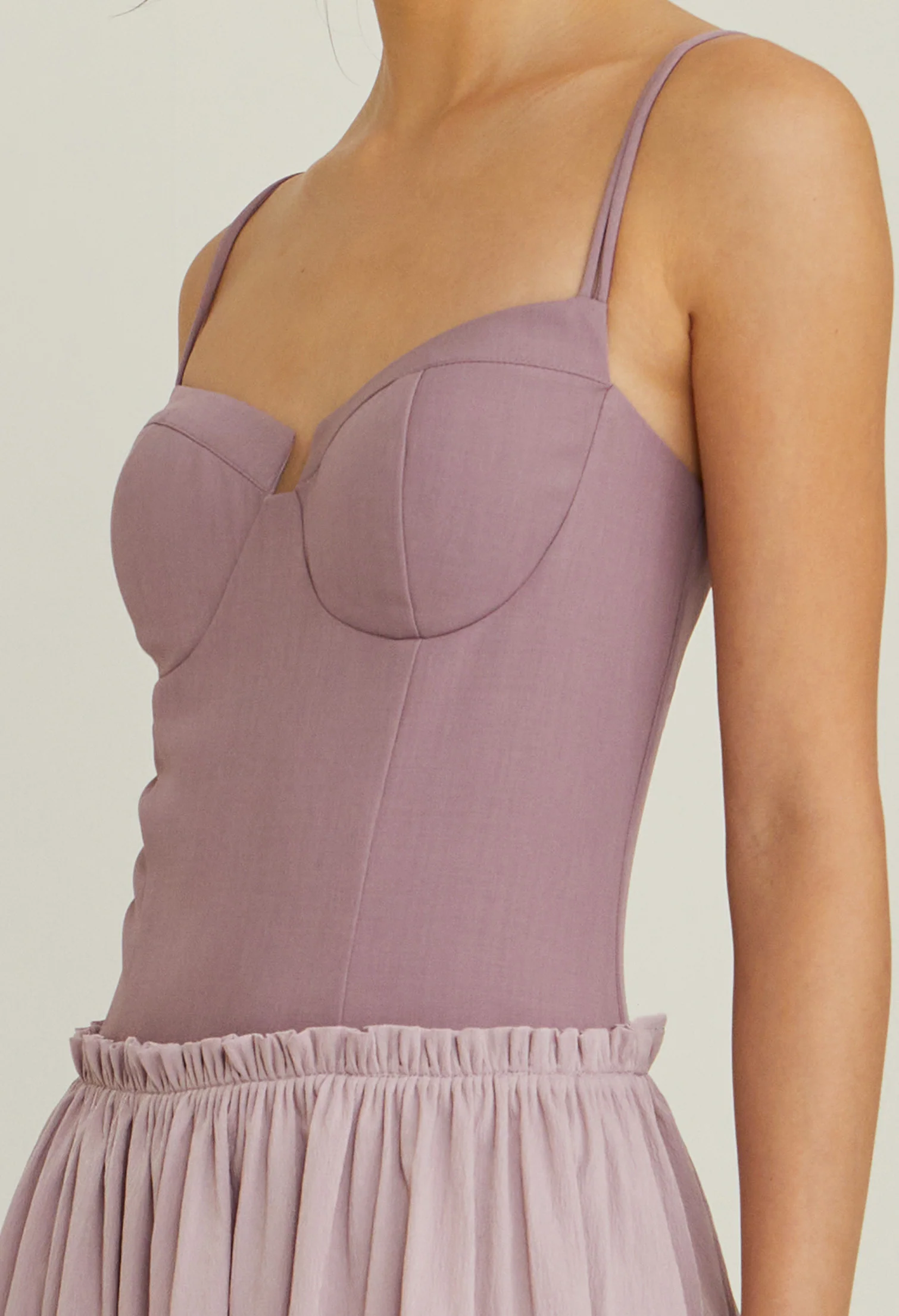 Dusklace Sweetheart Midi Dress