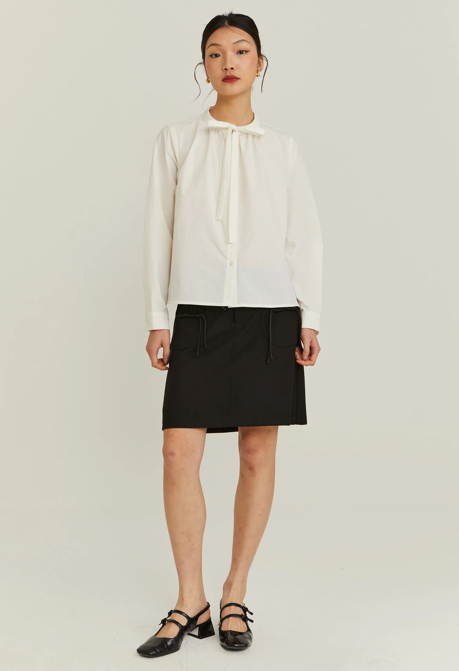 Radiant Bow Long Sleeves Top