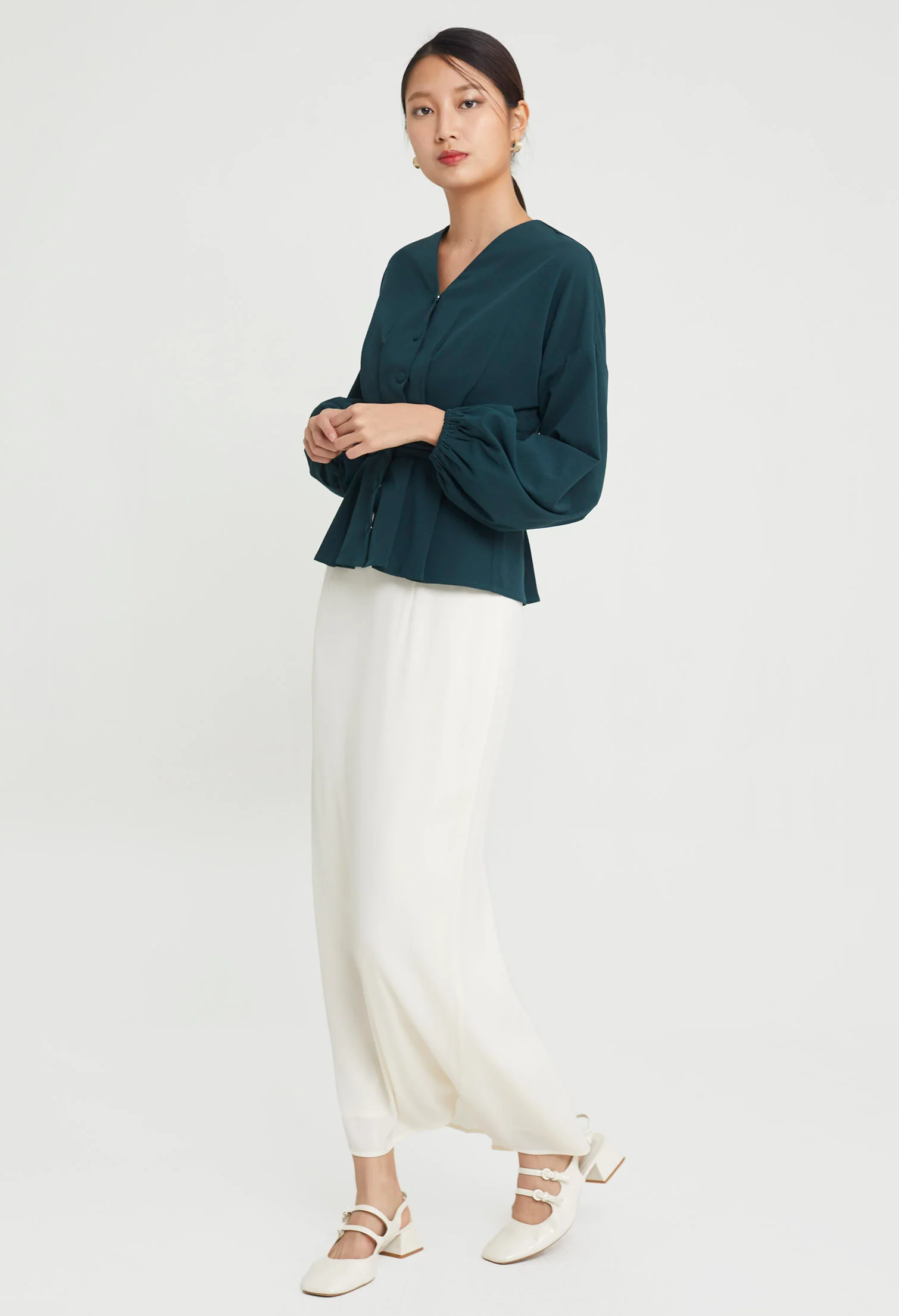 Elegance Ruched Waist Top