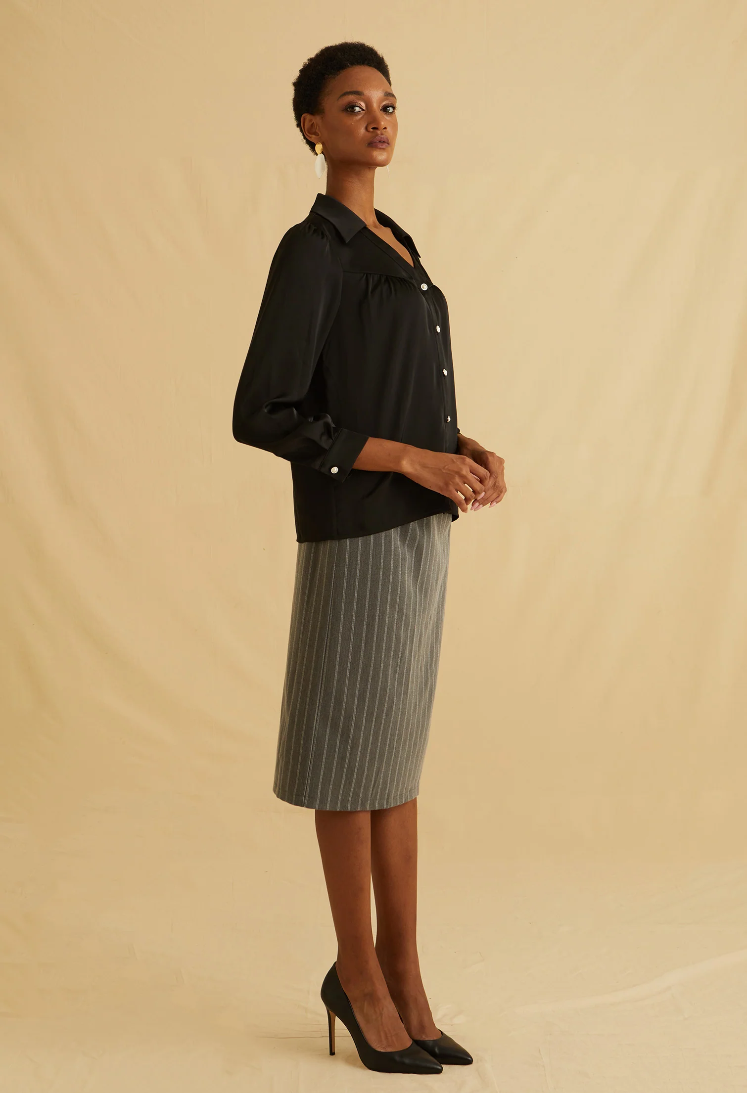 Moonlight Charm Satin Top