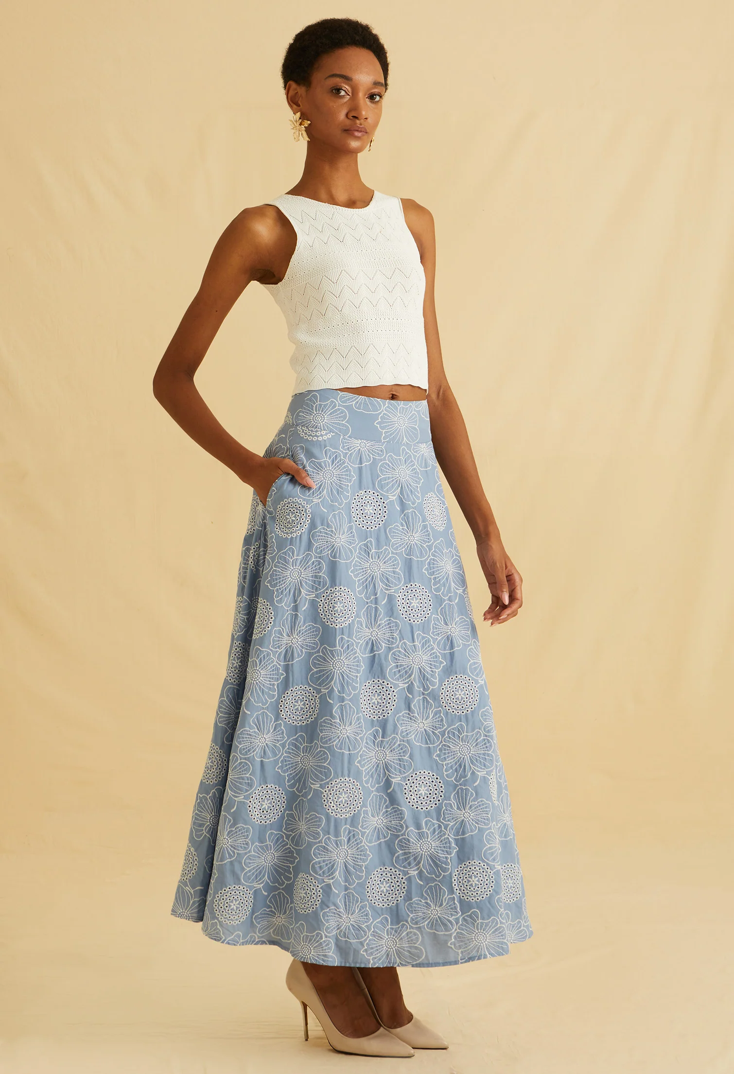 Salina Cotta Sleeveless Top