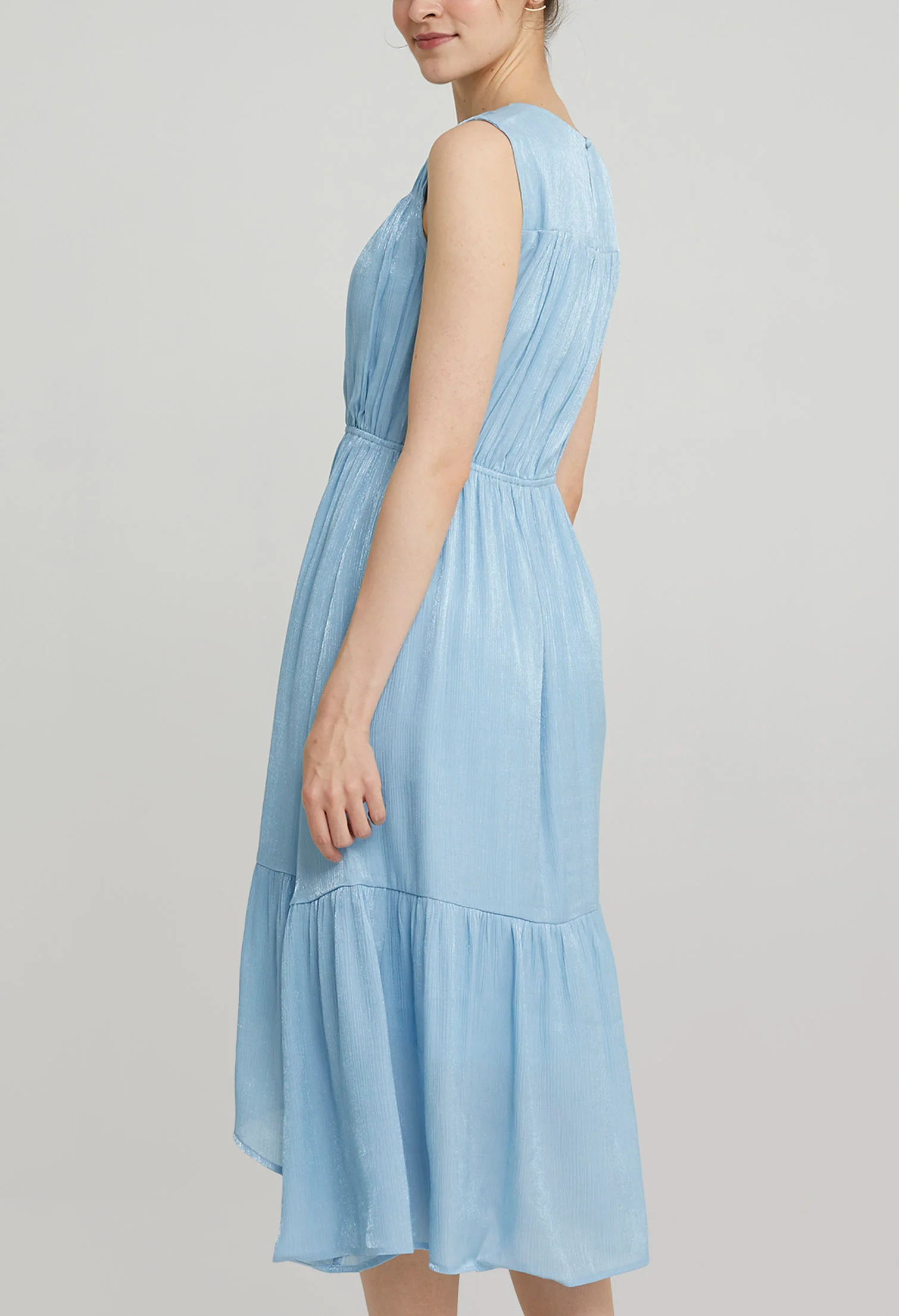 Peplum Hem Midi Dress