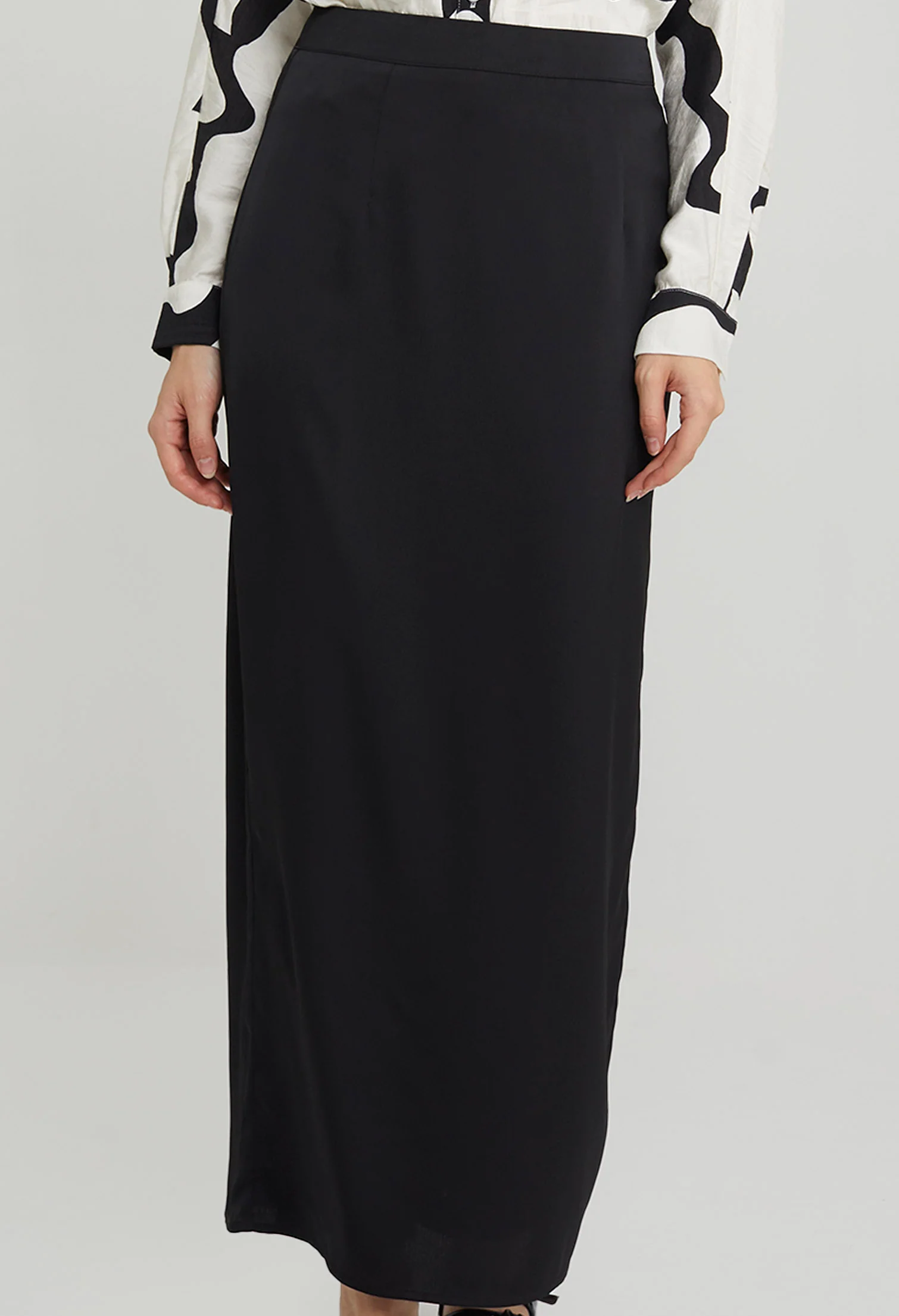 Modern Matte Satin Maxi Skirts