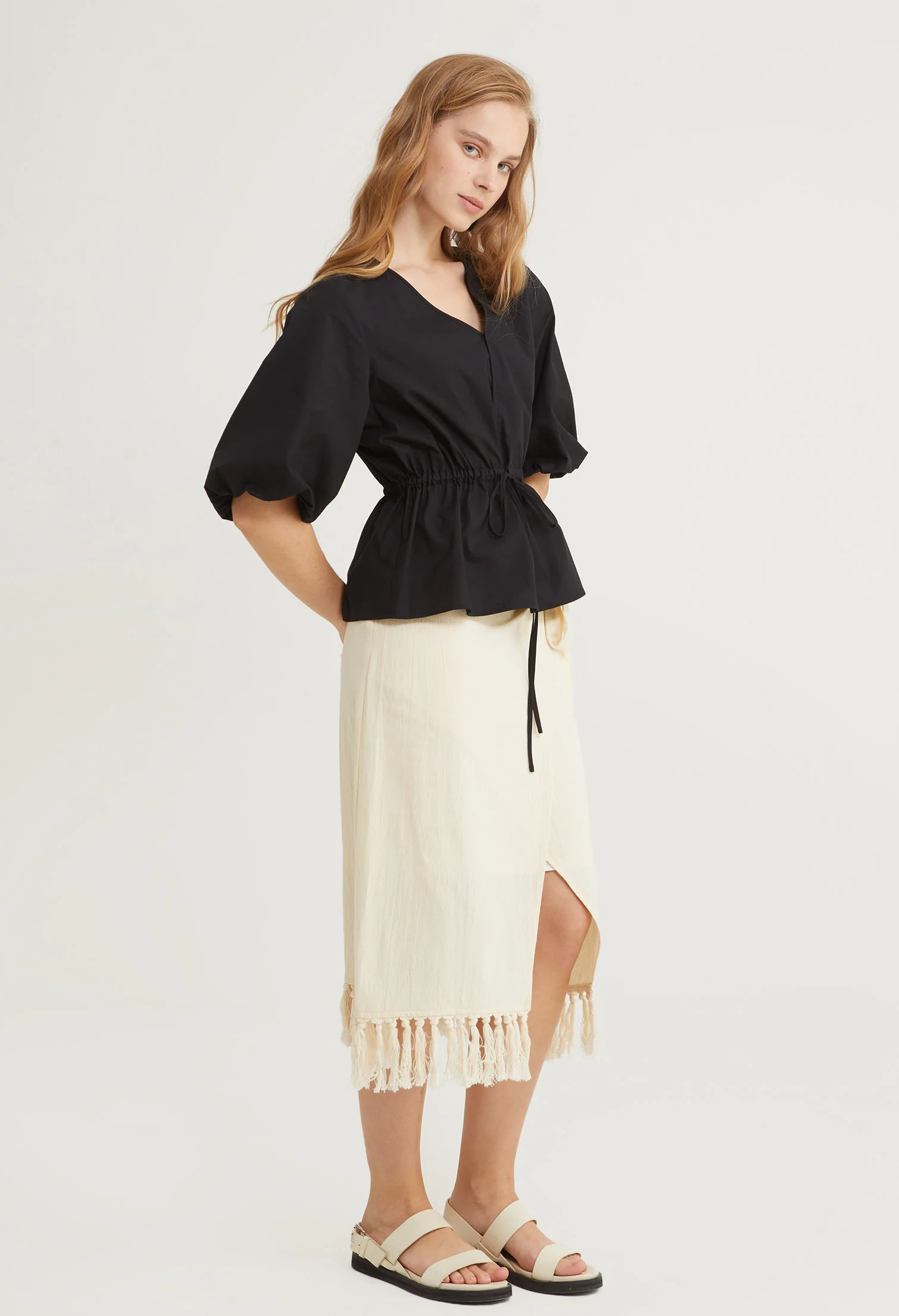 Palm Breeze Slip-On Top