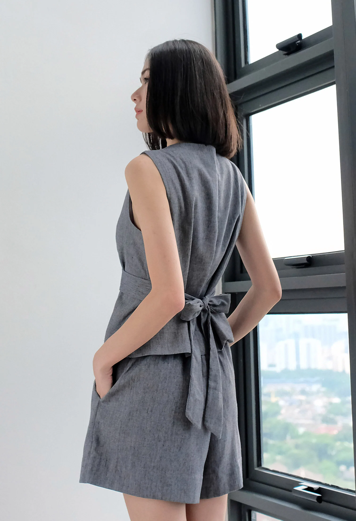 Granite Flow Vest & Shorts Two-piece