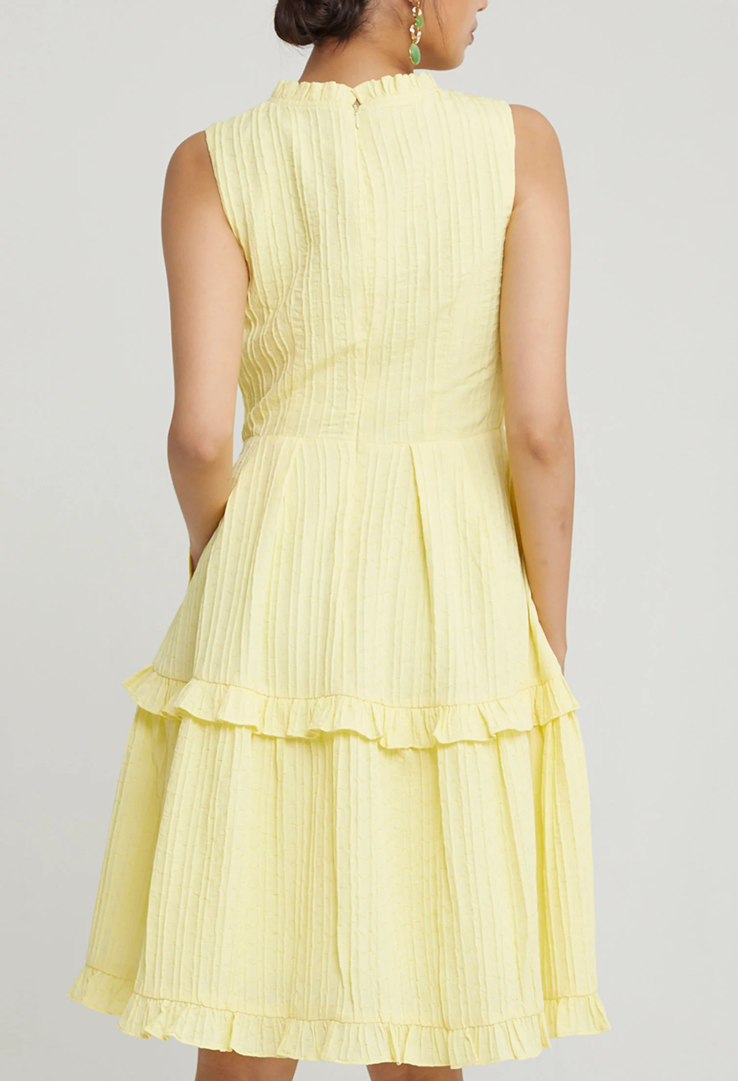 Petite Ruffled Midi Dress