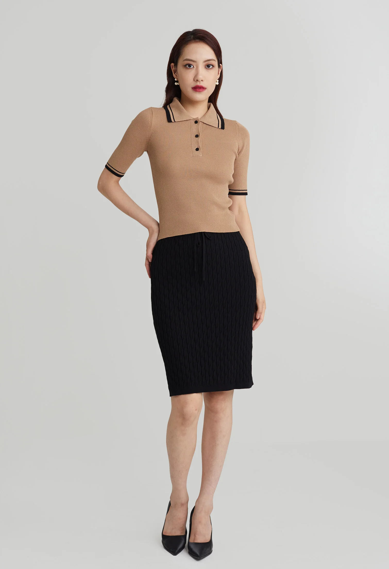 Fitted Classic Collared T-Shirt