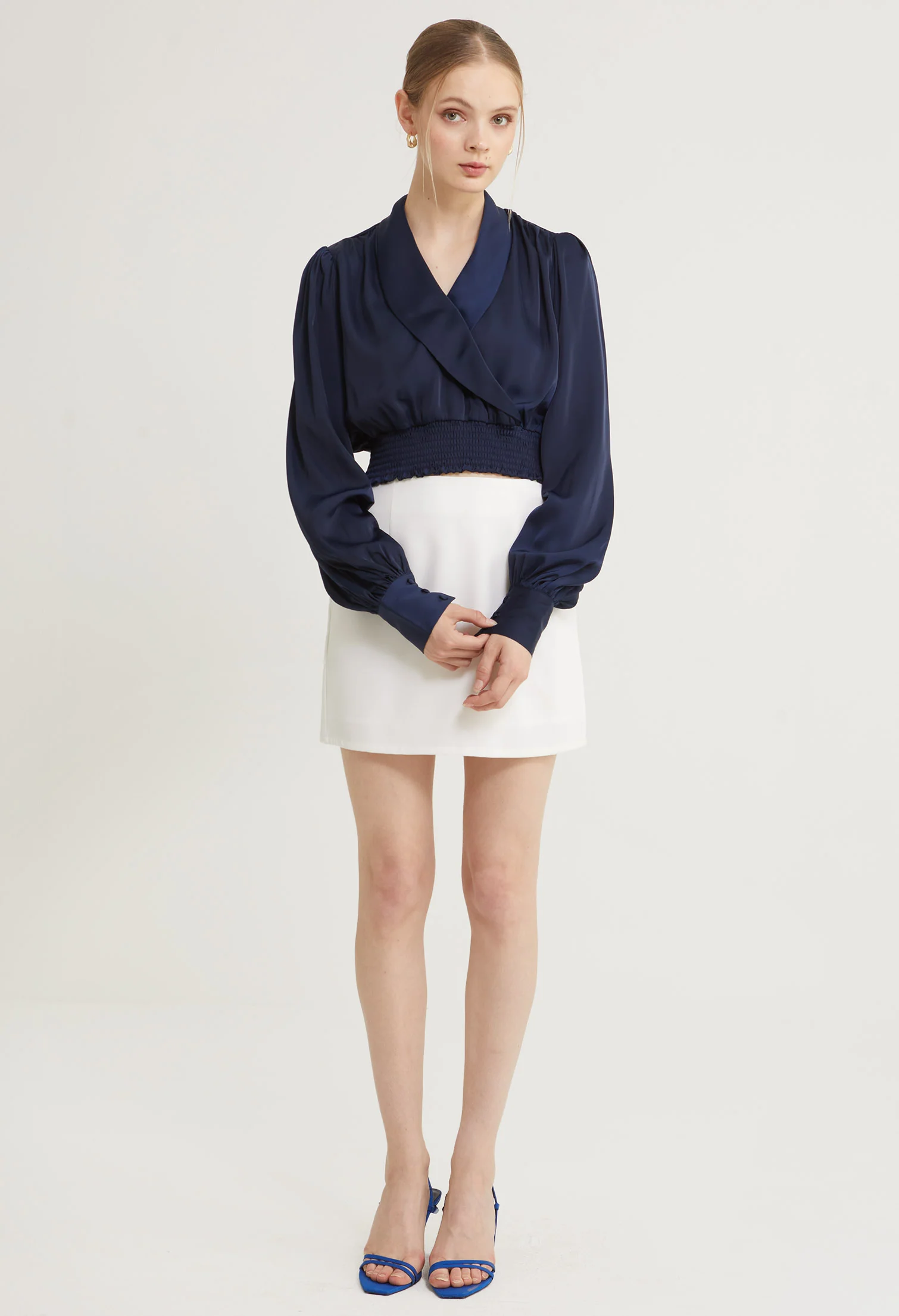 Satin Embrace Long Sleeves Blouse