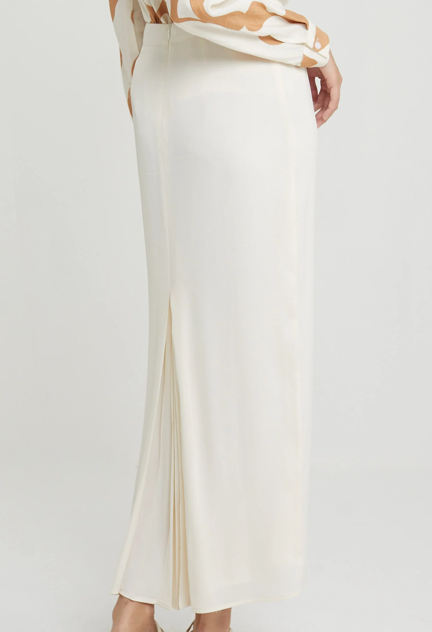Modern Matte Satin Maxi Skirts