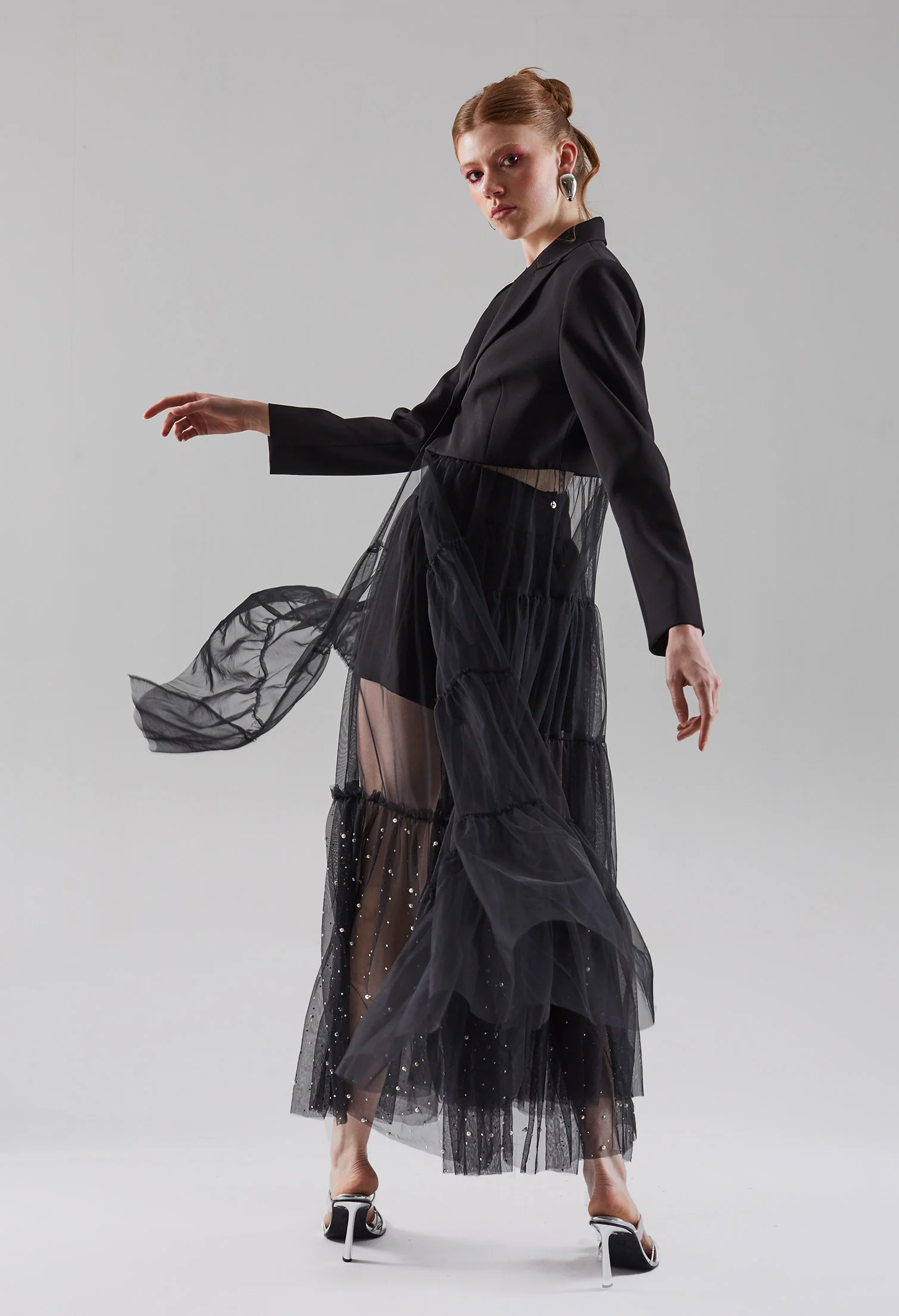 Chiffon Luxe Maxi Jacket