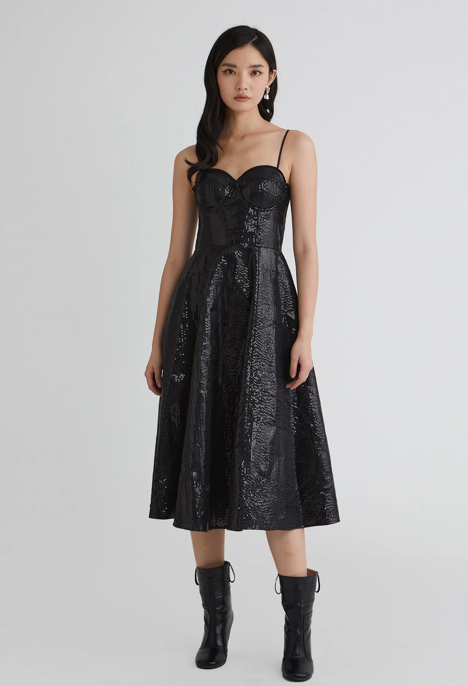 Noelle Sweetheart Midi Dress