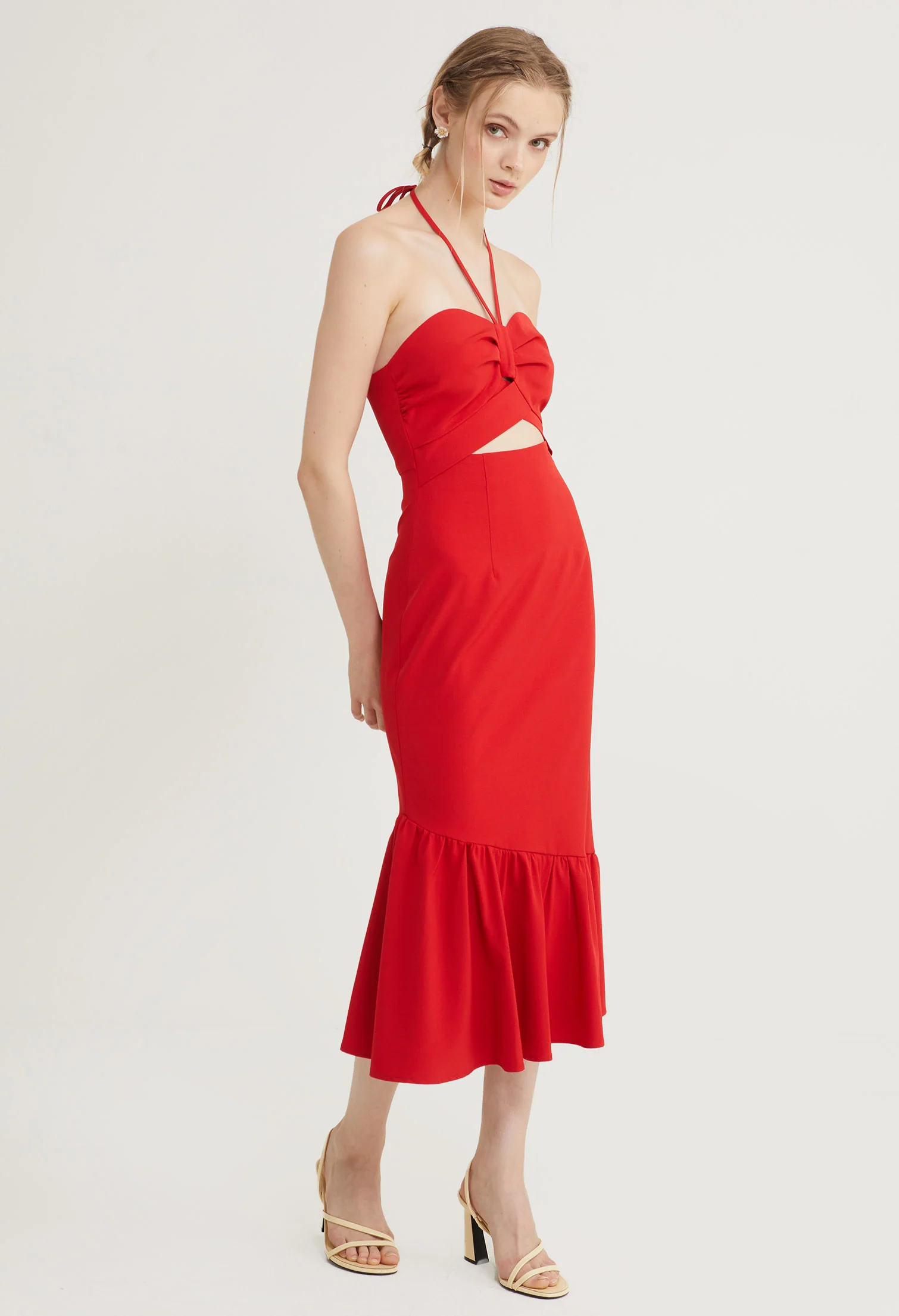 Aloha Cutout Midi Dress