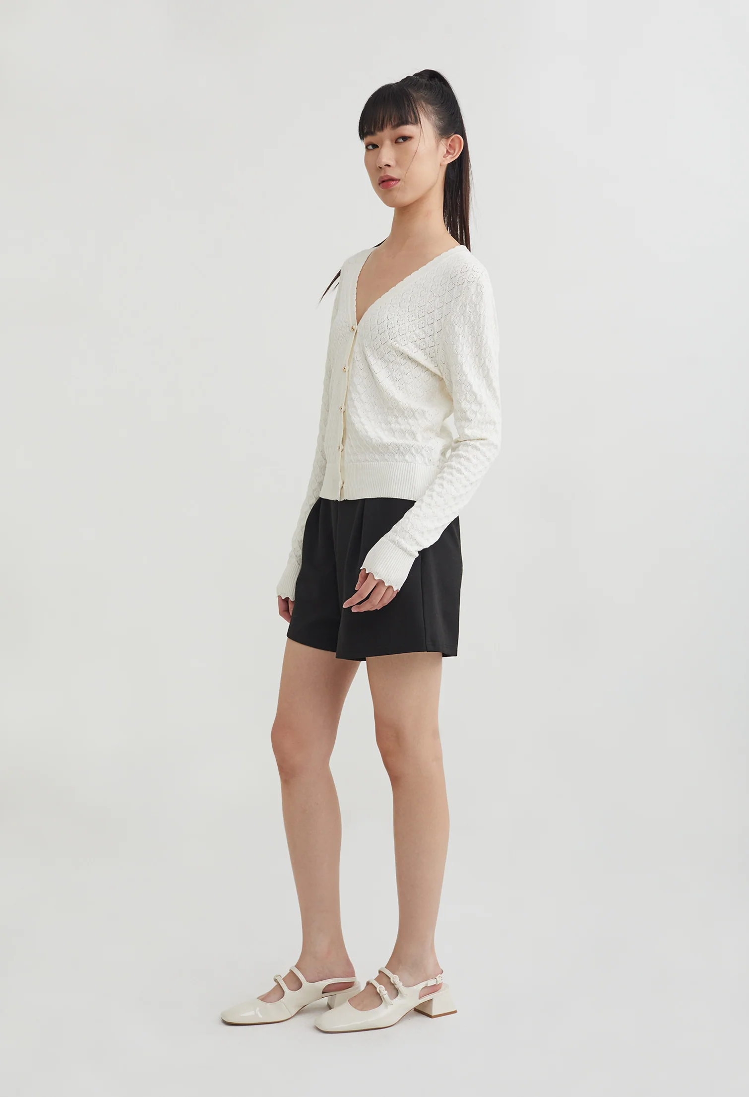 Scallop Crochet Cardigan