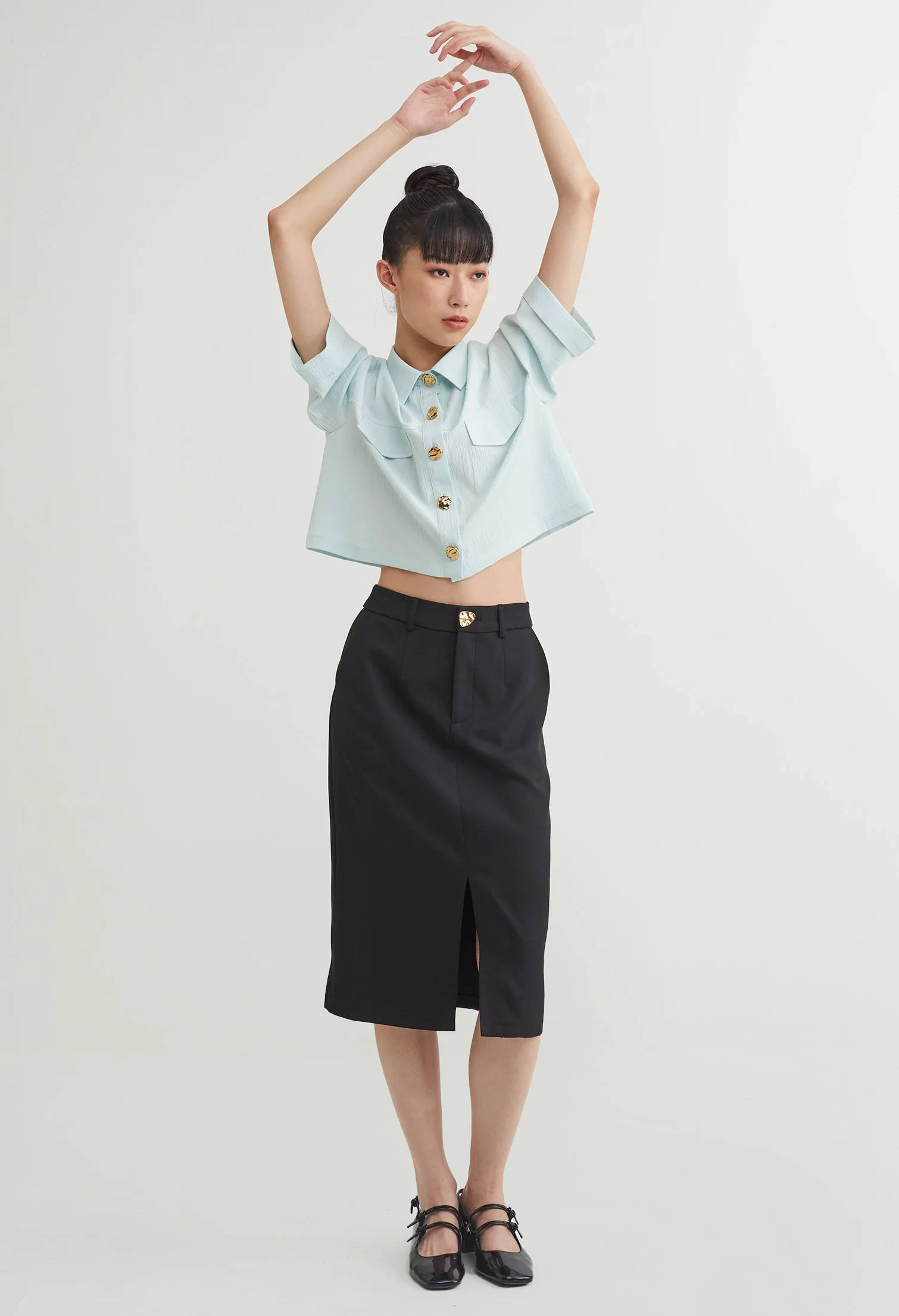 Quirky Smart Midi Skirt
