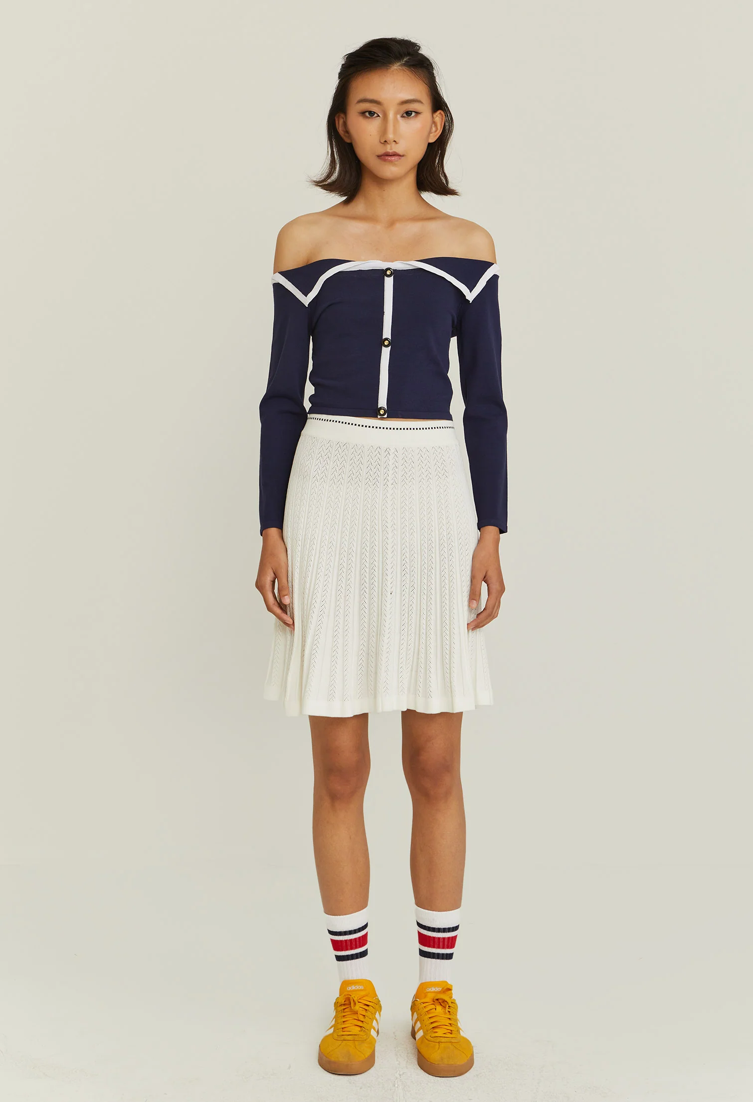 Panelled Knit Skirt