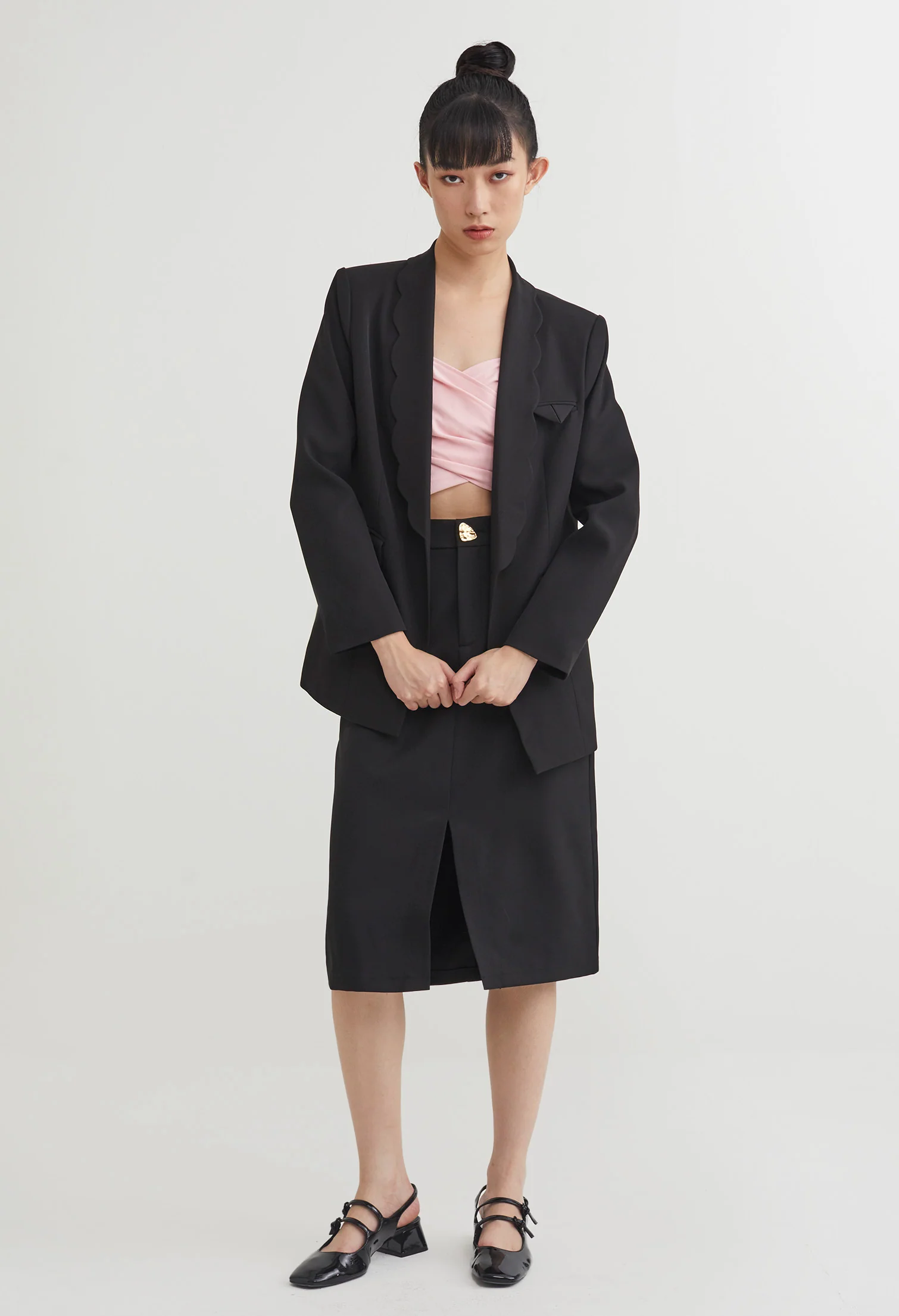 Quirky Smart Midi Skirt