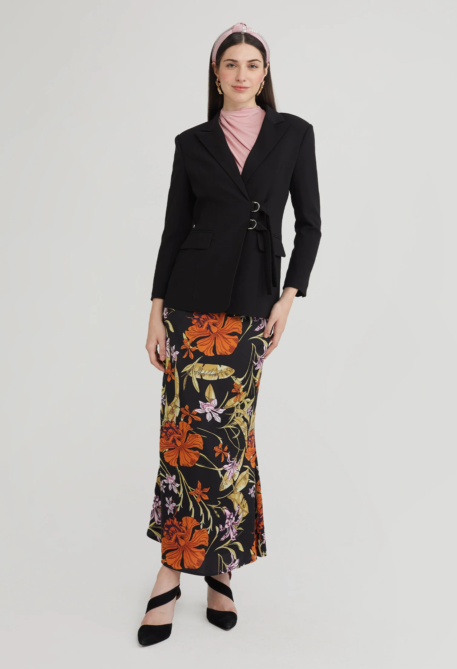 Buckle Accent Blazer