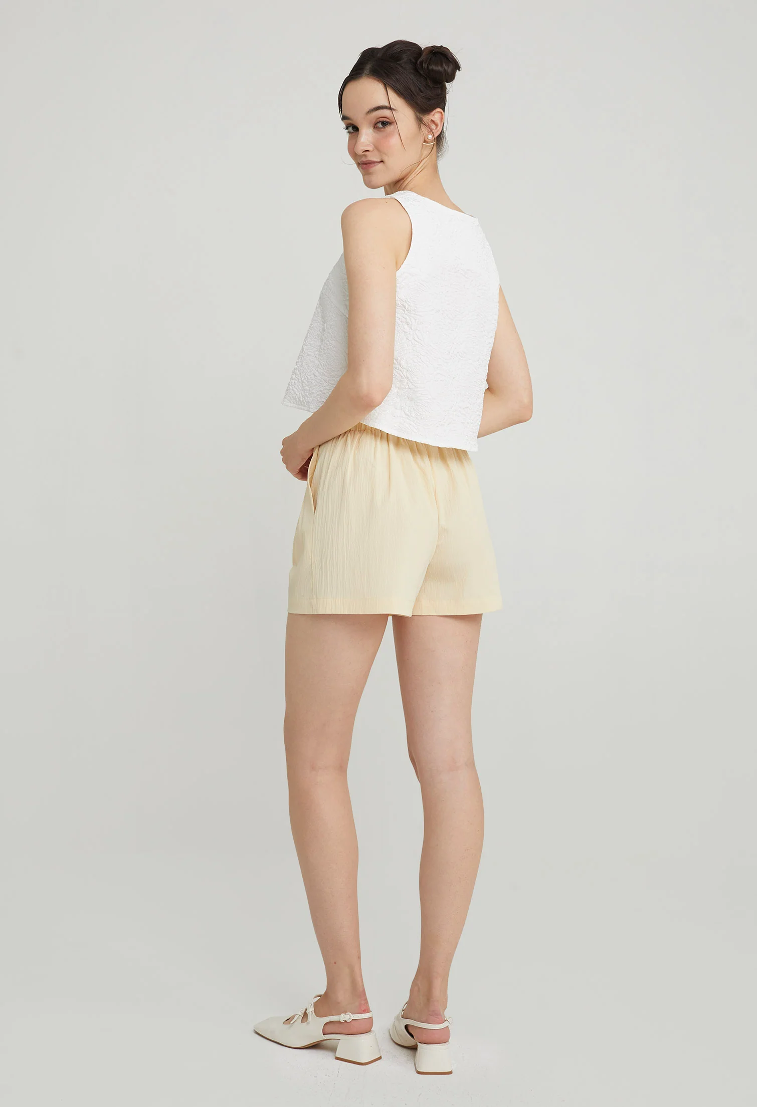 Wishspark Jacquard Slip-On Top