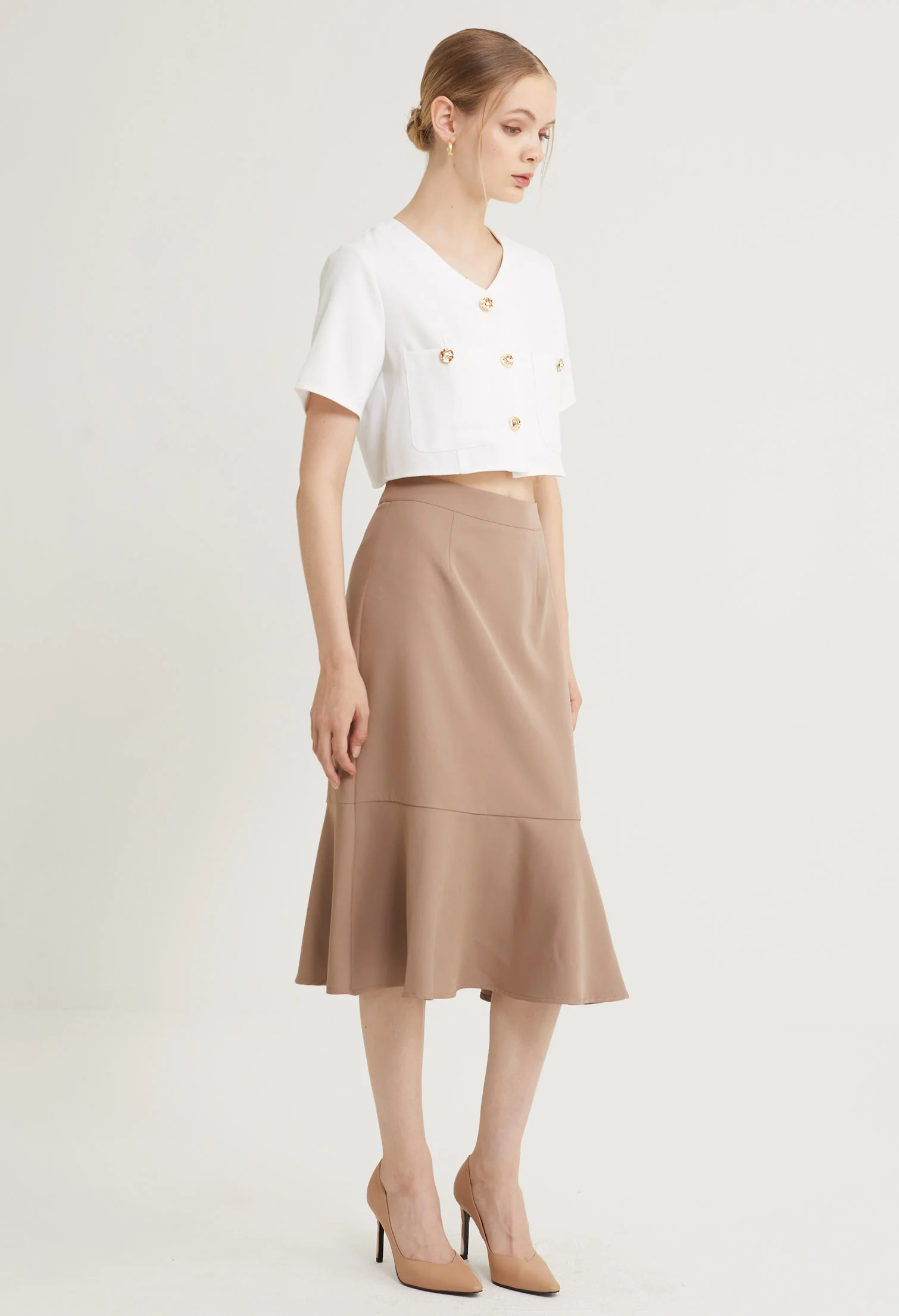 Golden Muse Cropped Length Top