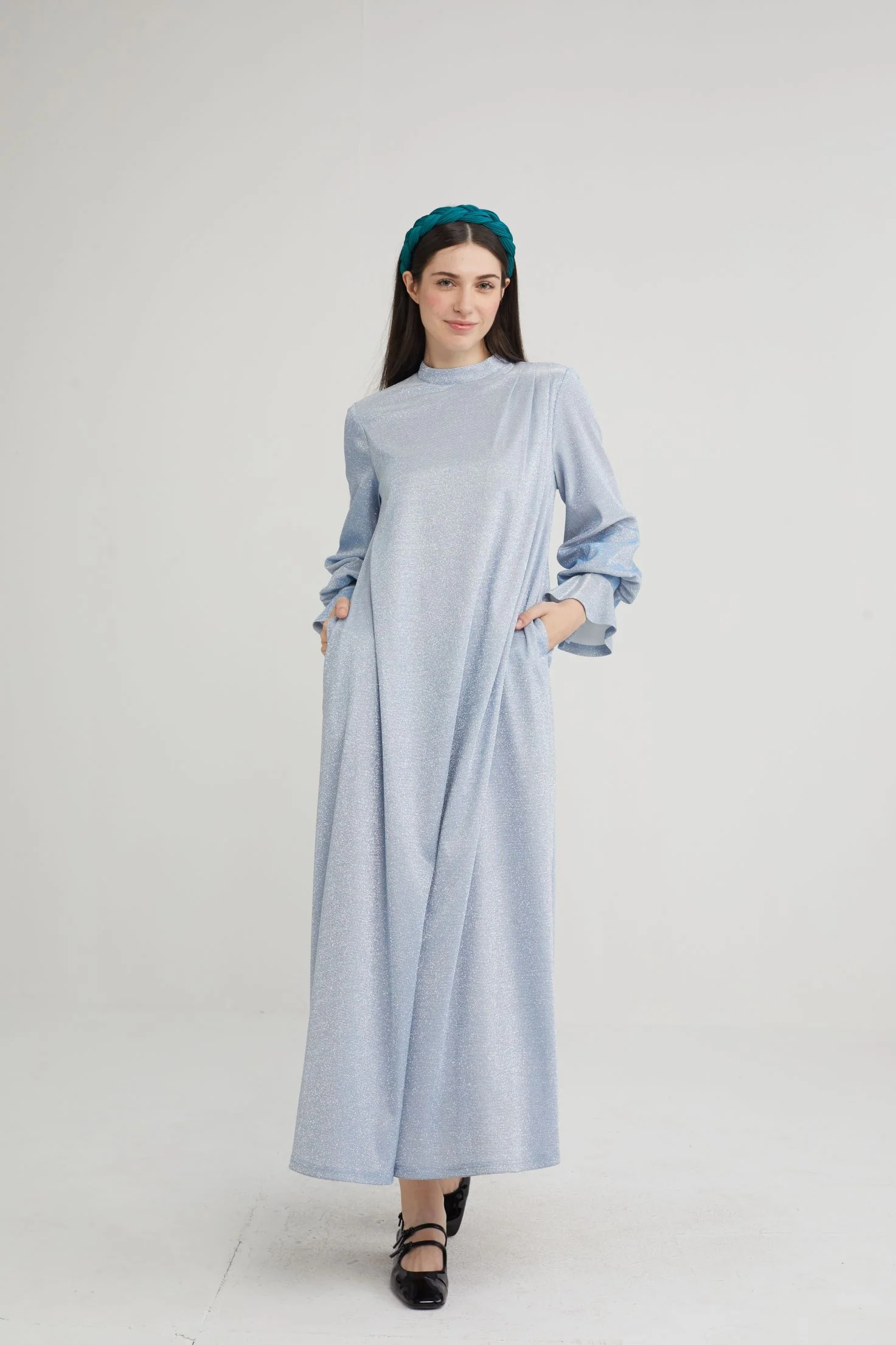 Starlight Petal Sleeve Maxi Dress