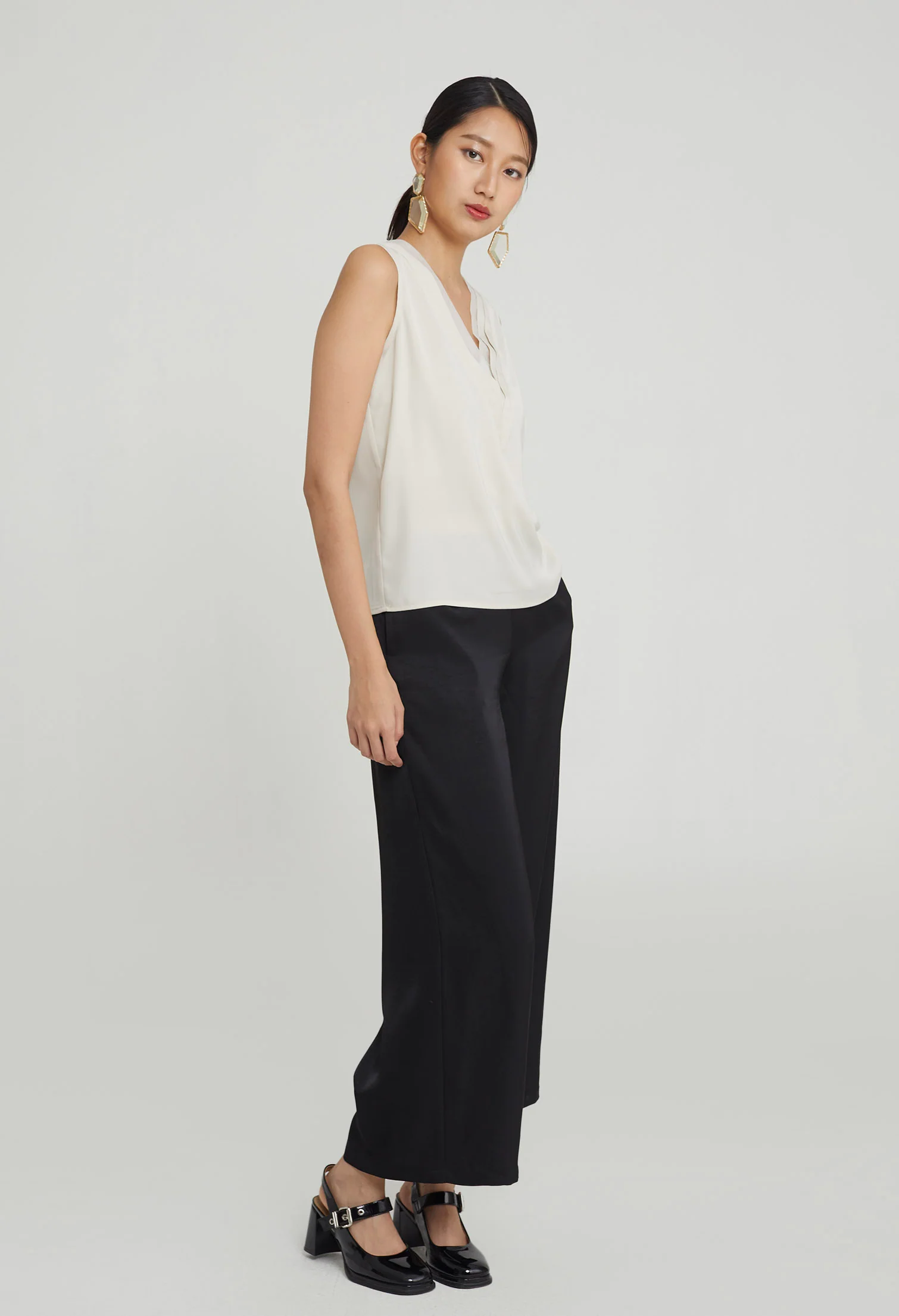 Duchess Satin Slip-On Top