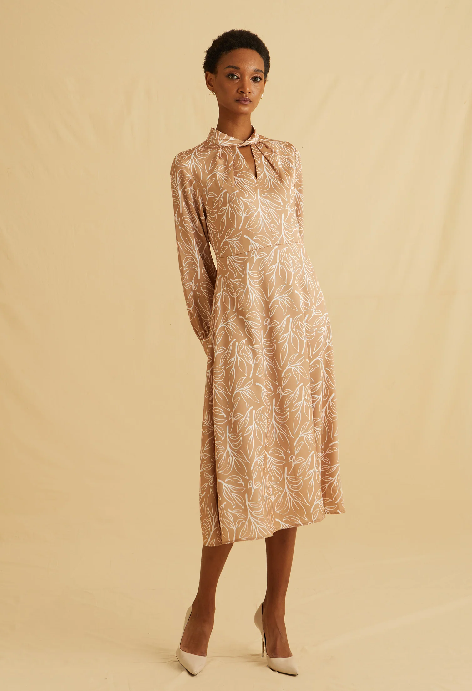 Pastel Bloom Midi Dress