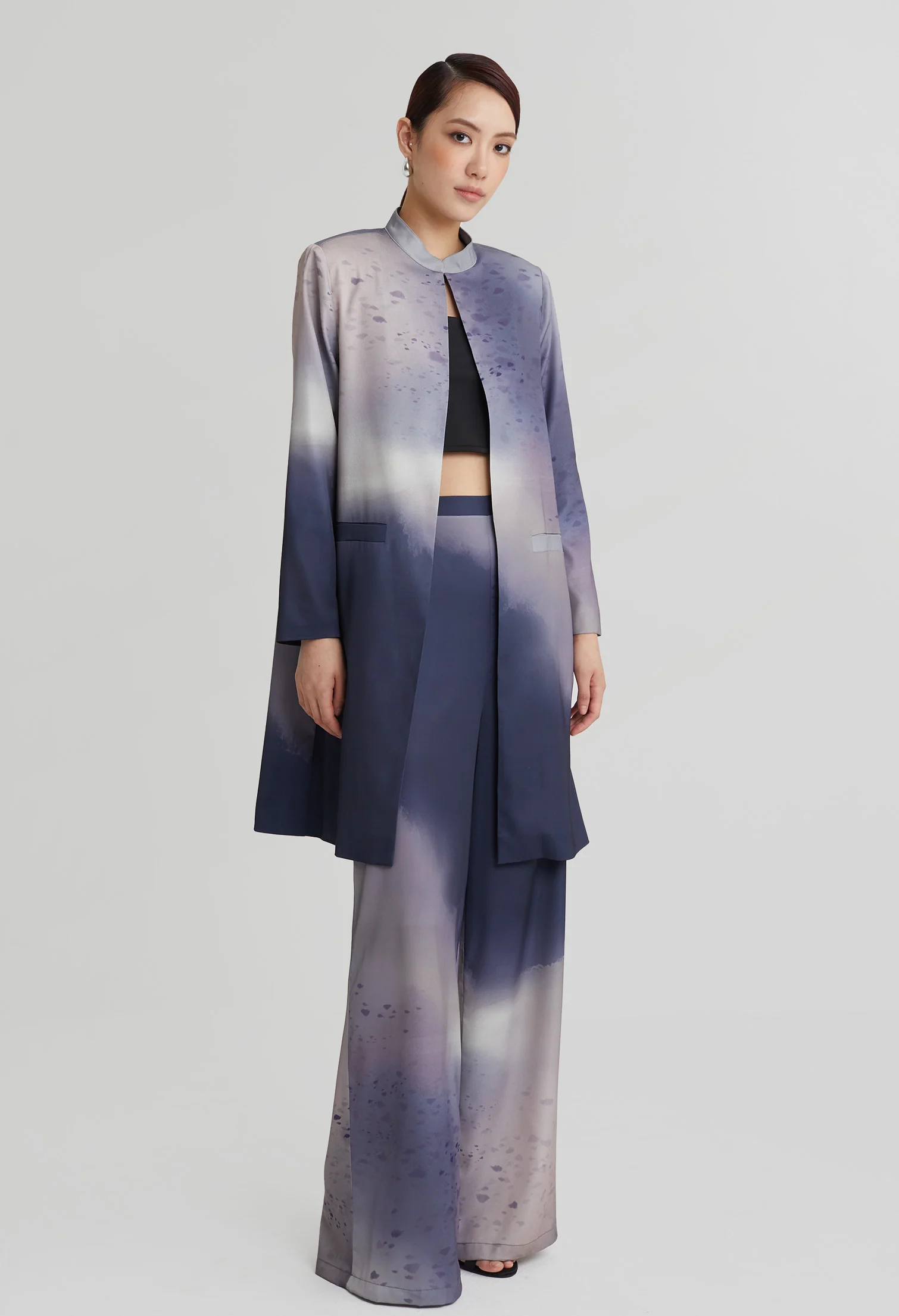nichii X NURITA HARITH Gradient Indigo Long Jacket