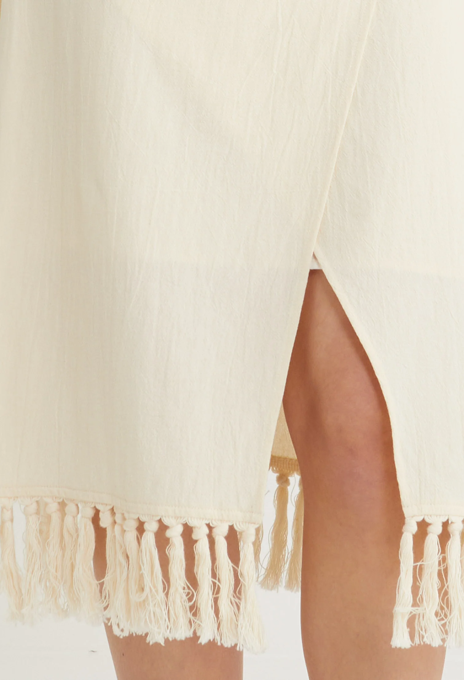 Kaihana Fringe Midi Skirt