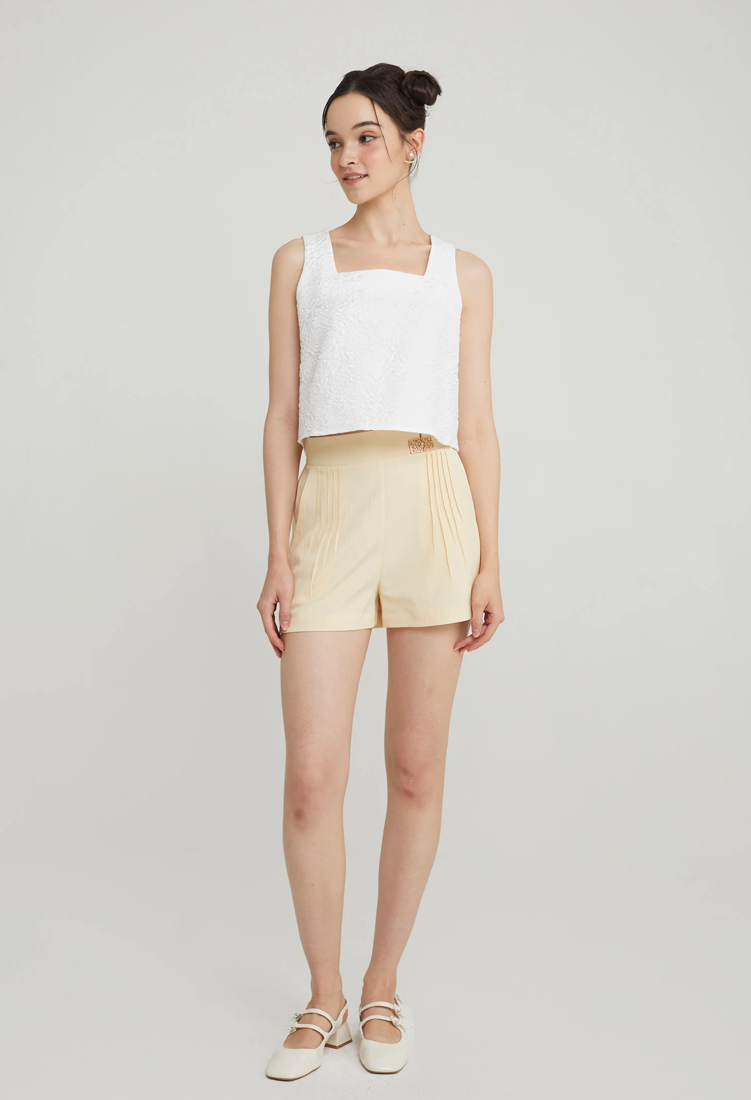 Wishspark Jacquard Slip-On Top