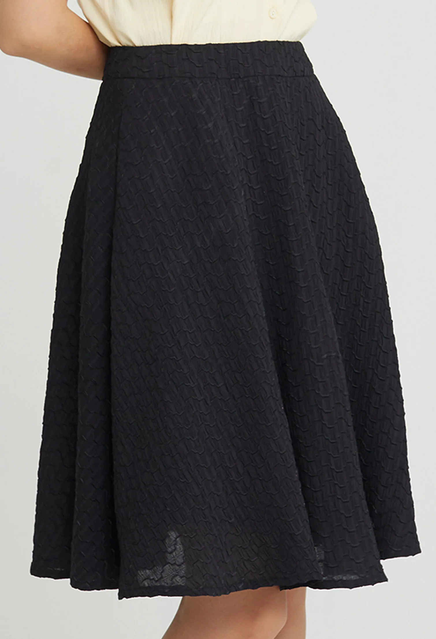 Wavy Bliss Midi Skirt