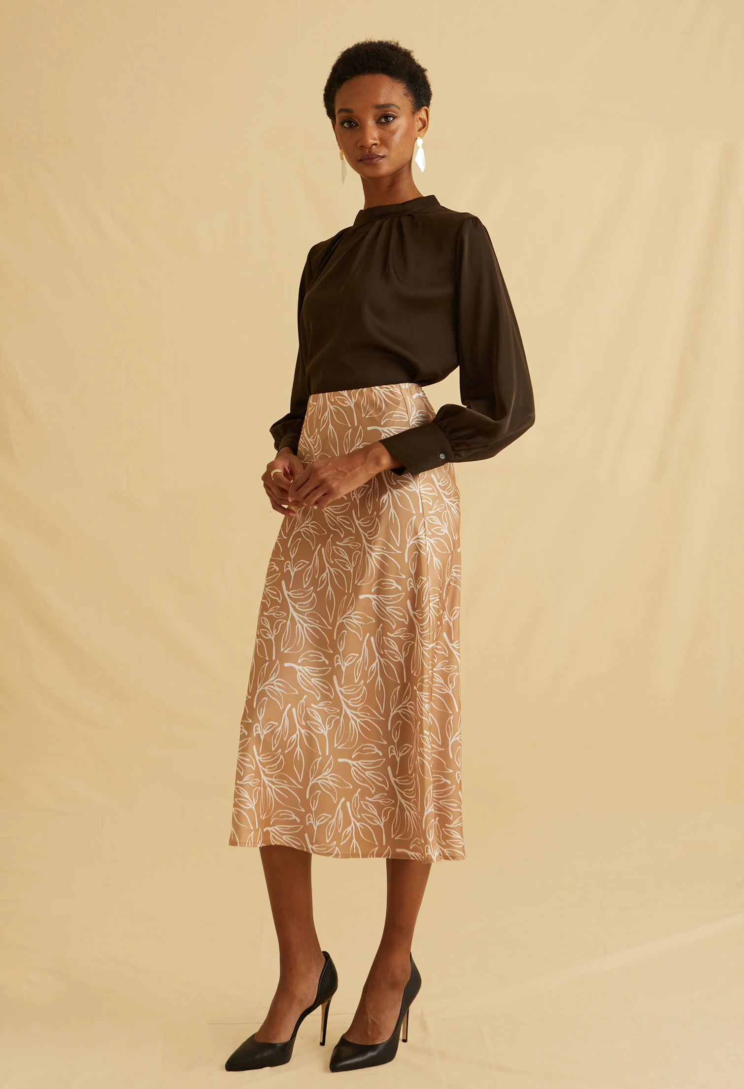 Pastel Bloom Midi Skirts